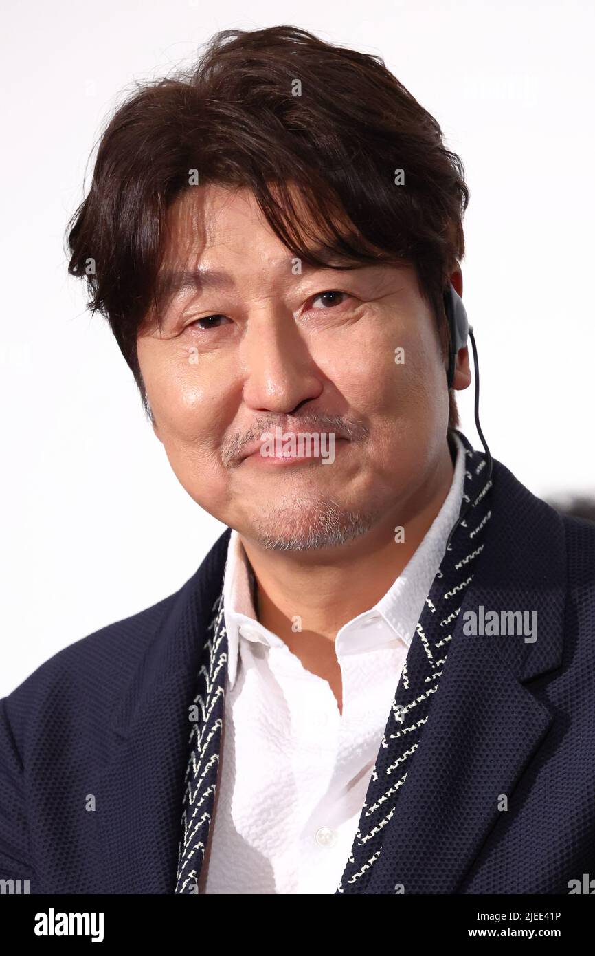 Song Kang-ho attends the stage greeting event for 'Broker' on June 26, 2022, in Tokyo, Japan. Credit: Naoki Nishimura/AFLO/Alamy Live News Stock Photo