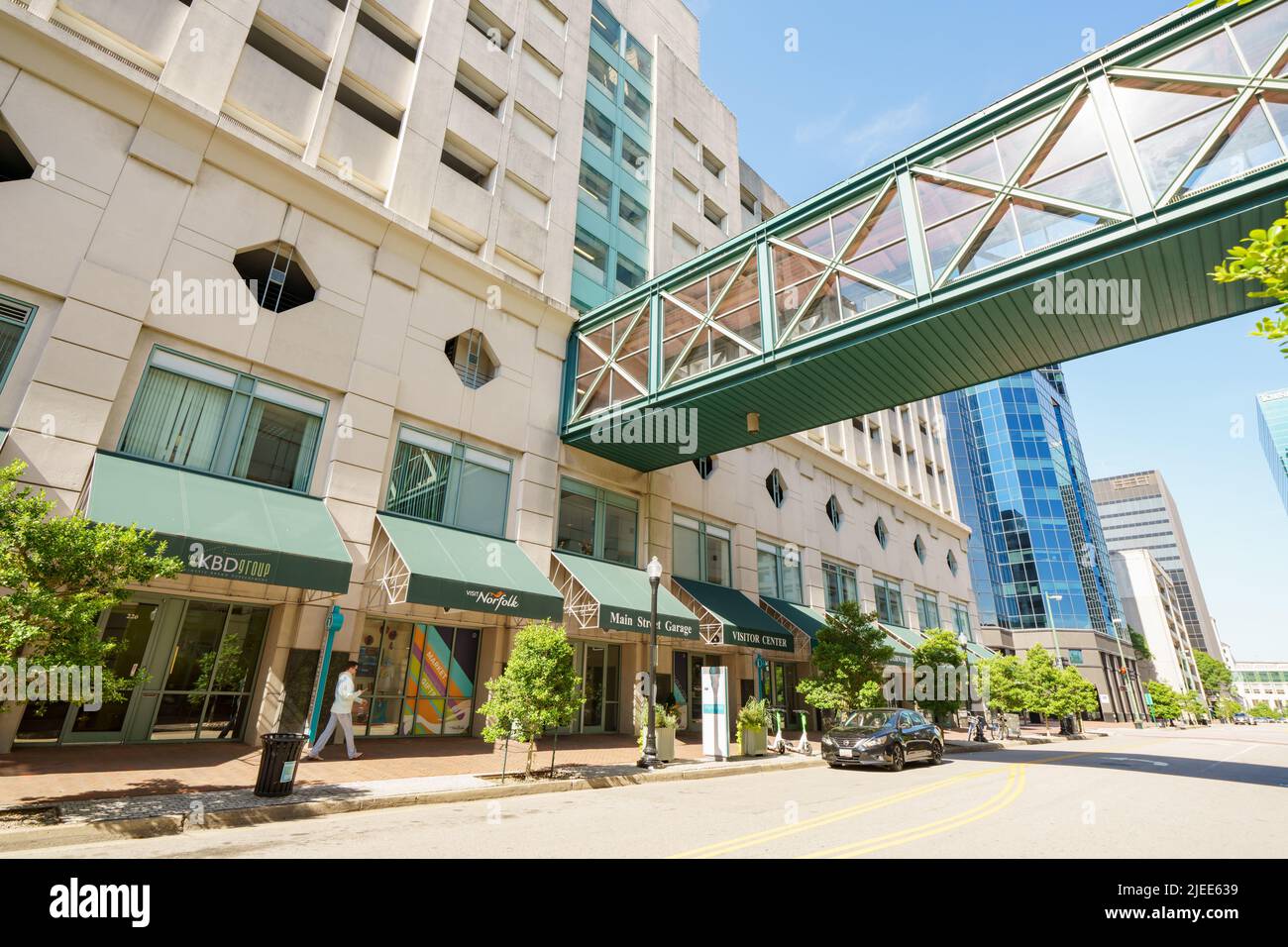Main Street Garage Downtown Norfolk VA Stock Photo - Alamy