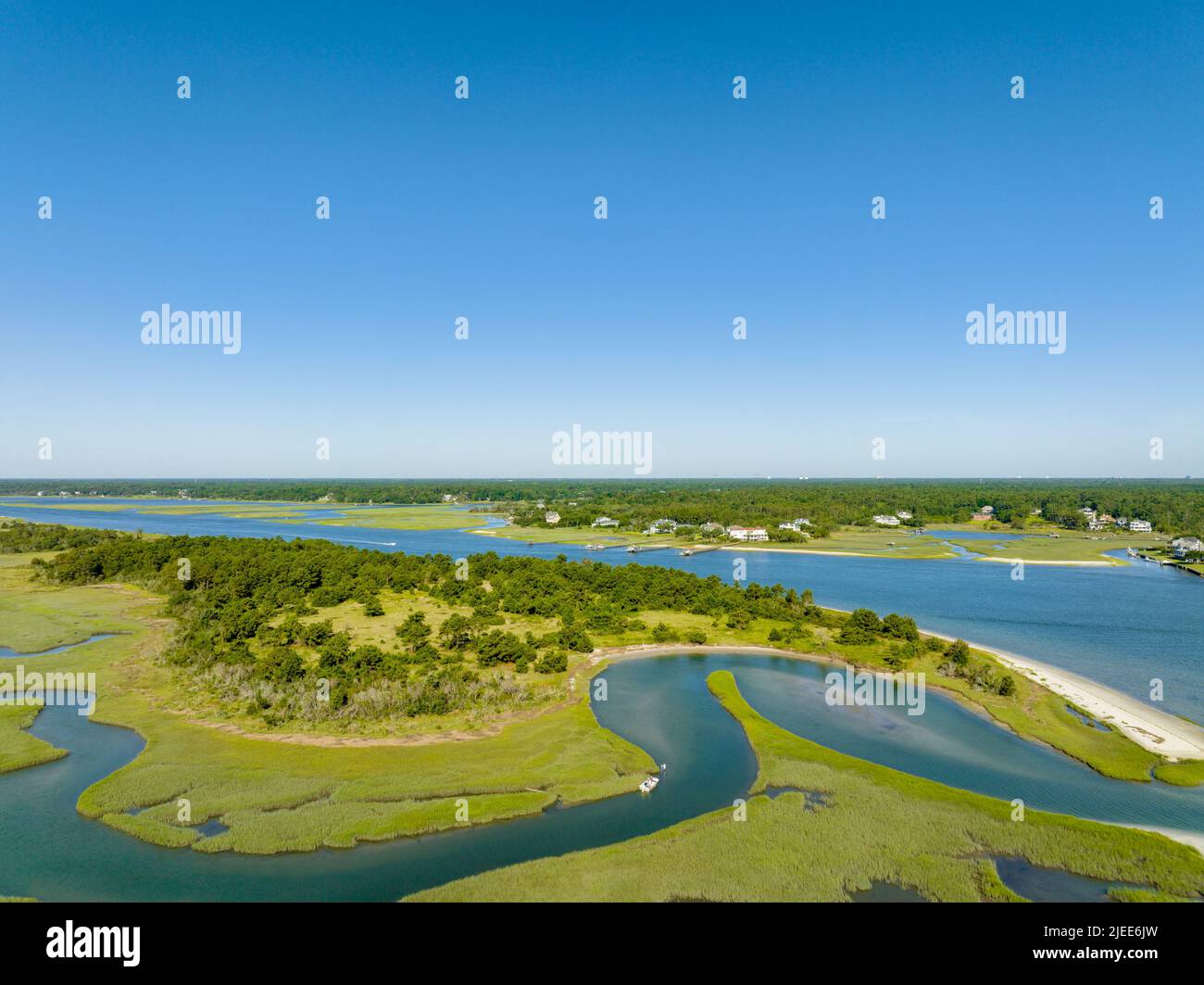 Aerial photo Outer Banks North Carolina Stock Photo Alamy