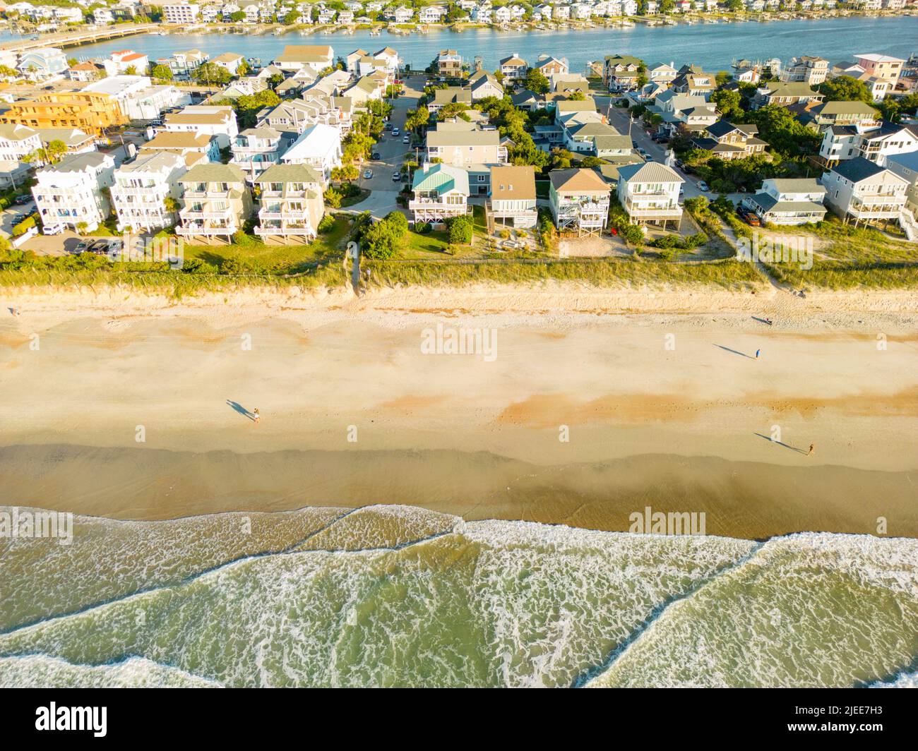Luxury waterfront real estate in Wrightsville Beach NC USA Stock Photo