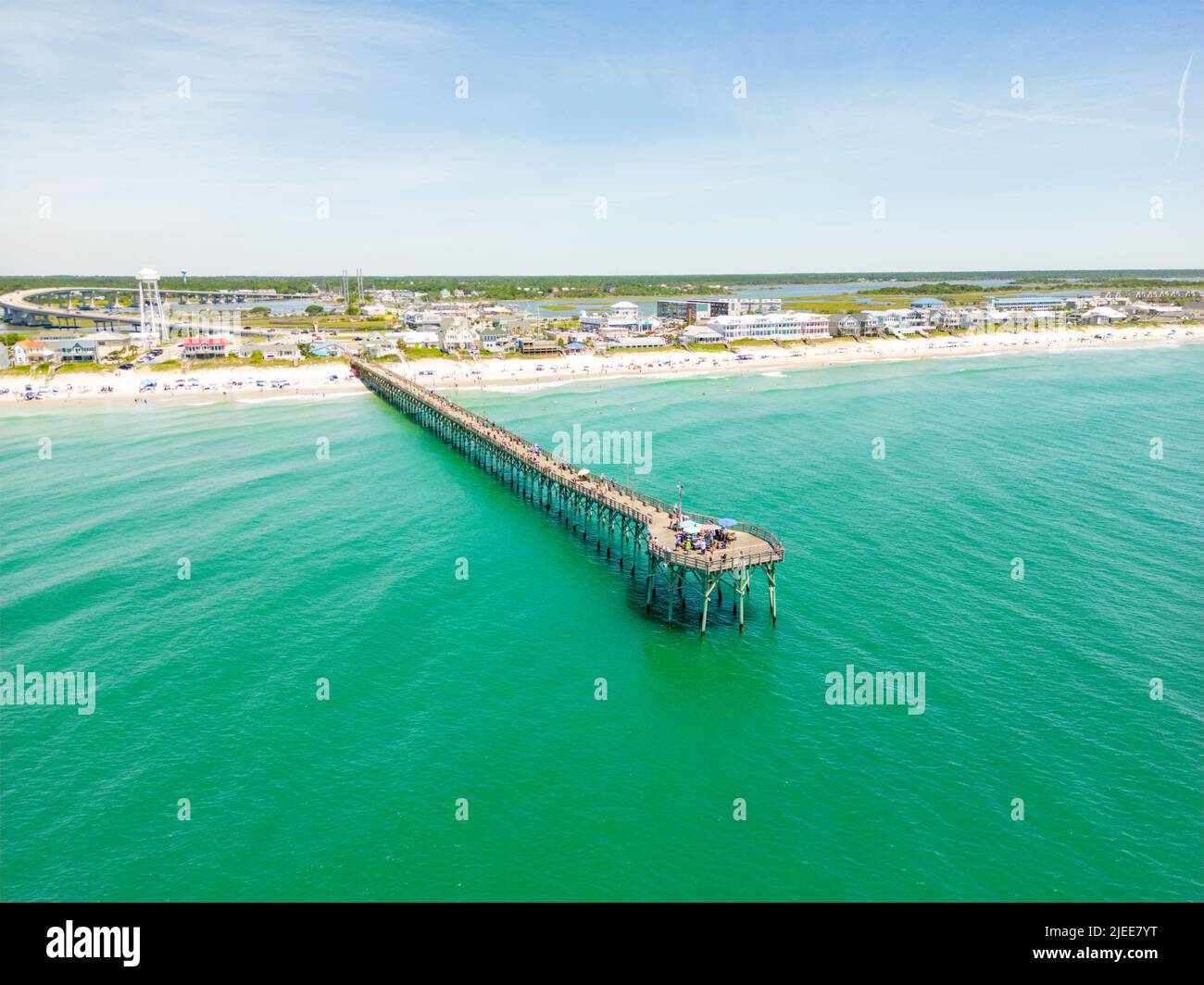 Aerial photo of Surf City North Carolina USA Stock Photo