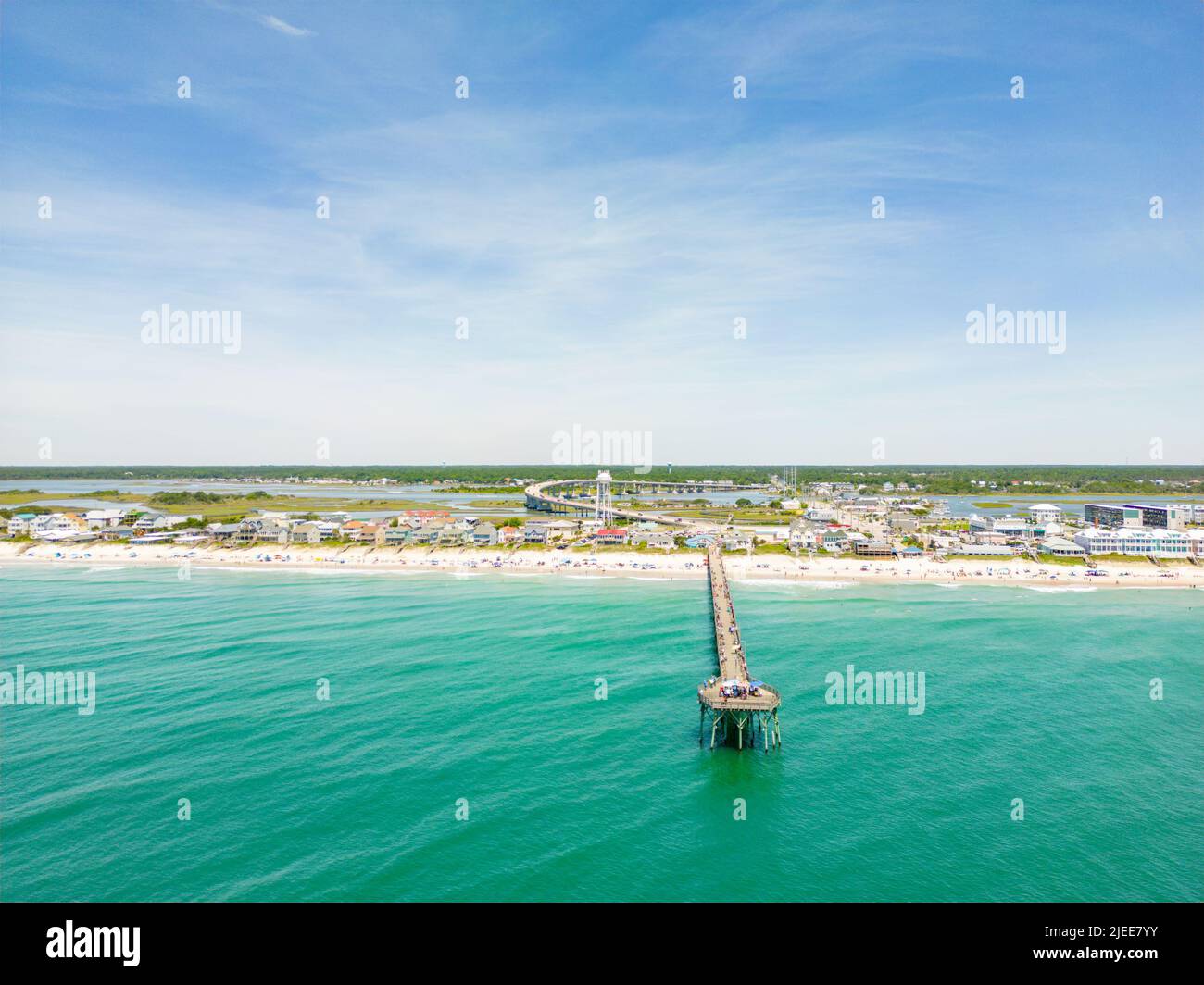Aerial photo of Surf City North Carolina USA Stock Photo Alamy