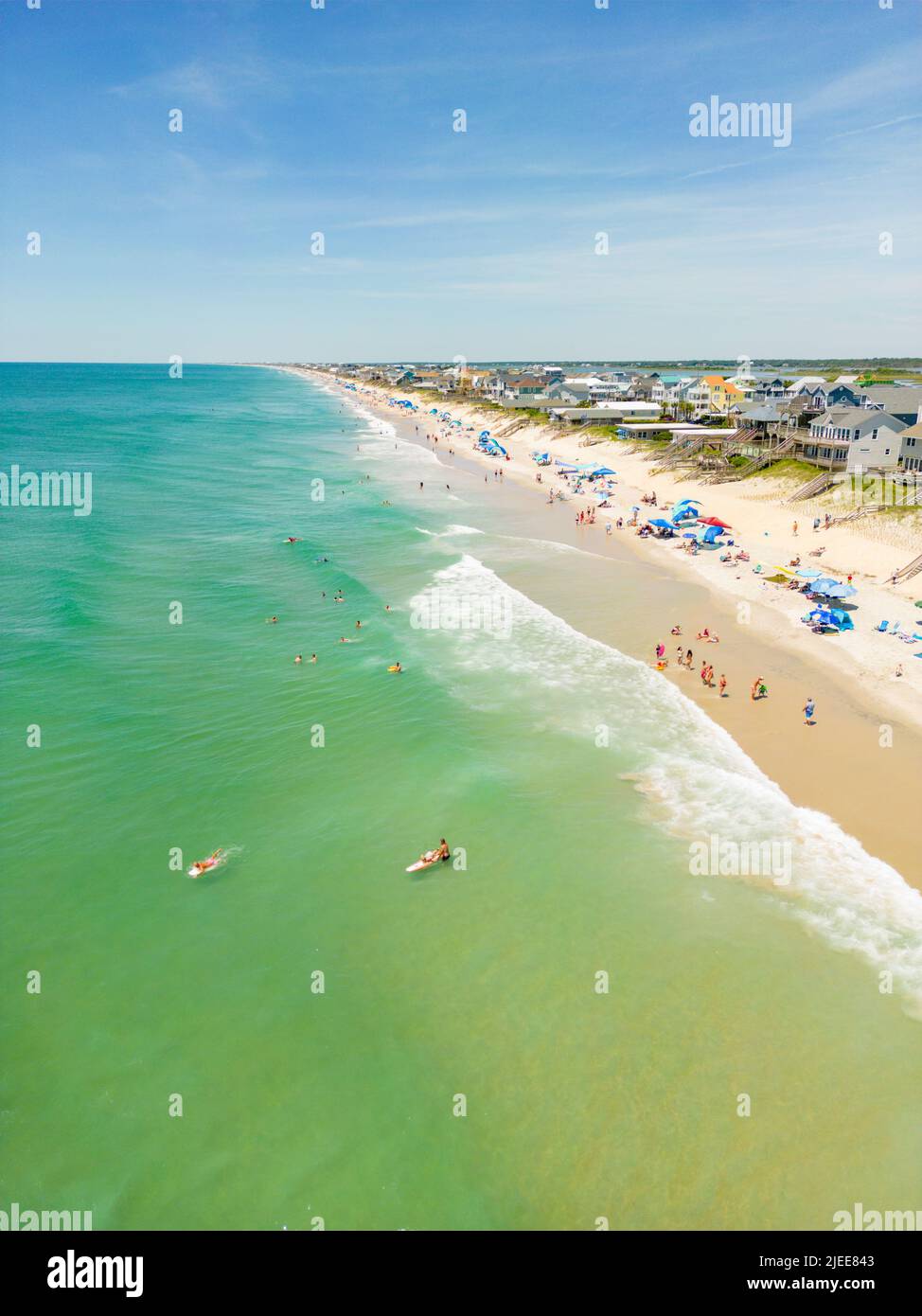 Aerial photo of Surf City North Carolina USA Stock Photo