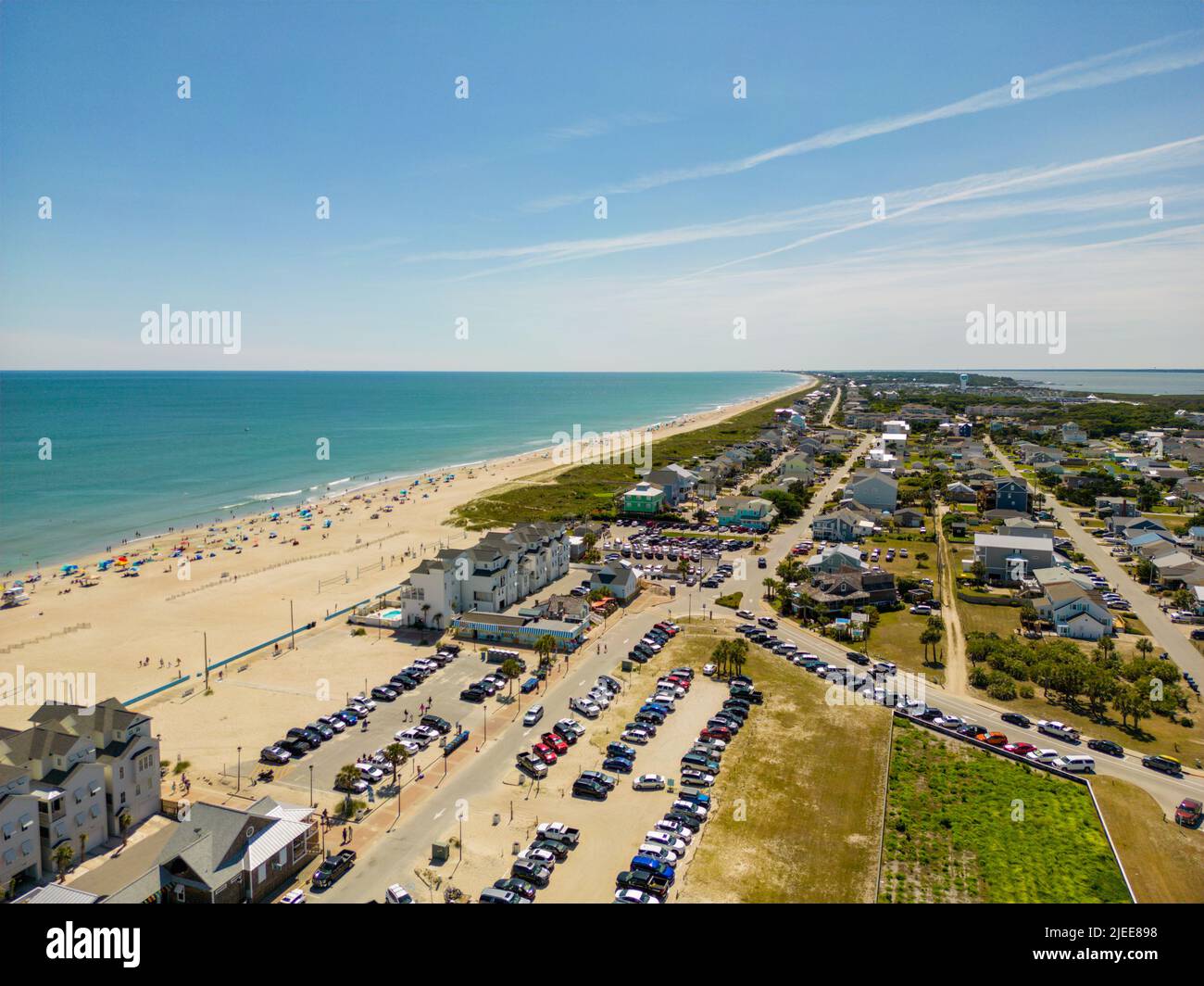 Aerial drone photo of Atlantic Beach North Carolina Stock Photo Alamy