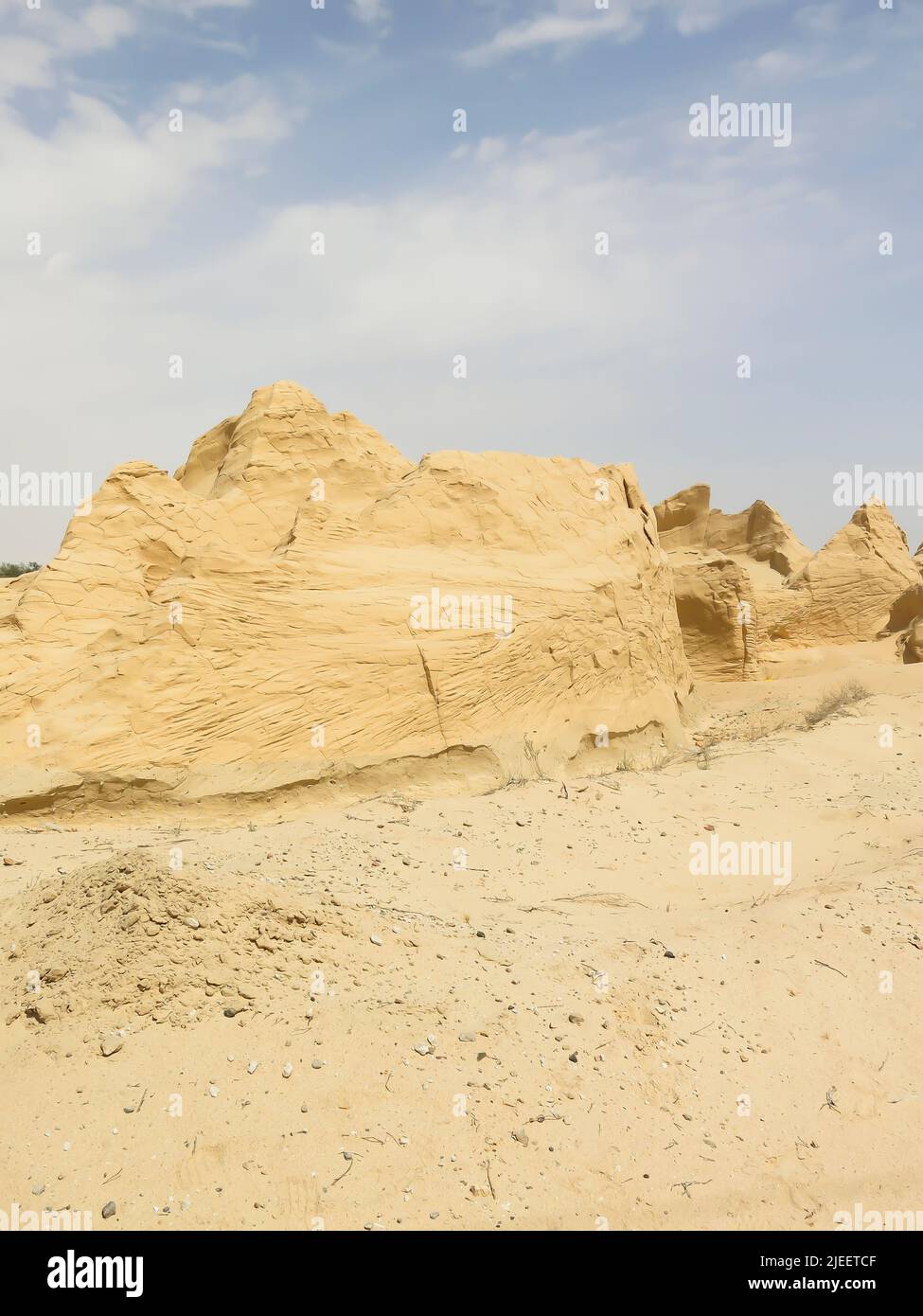Petrified Sand Dunes Stock Photo