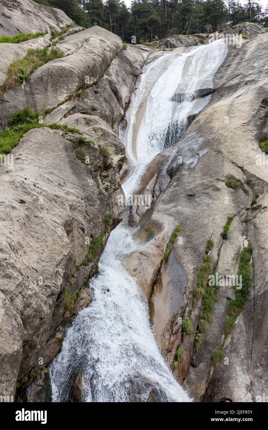 Spectacular waterfall in the Kumrat Dir valley Stock Photo