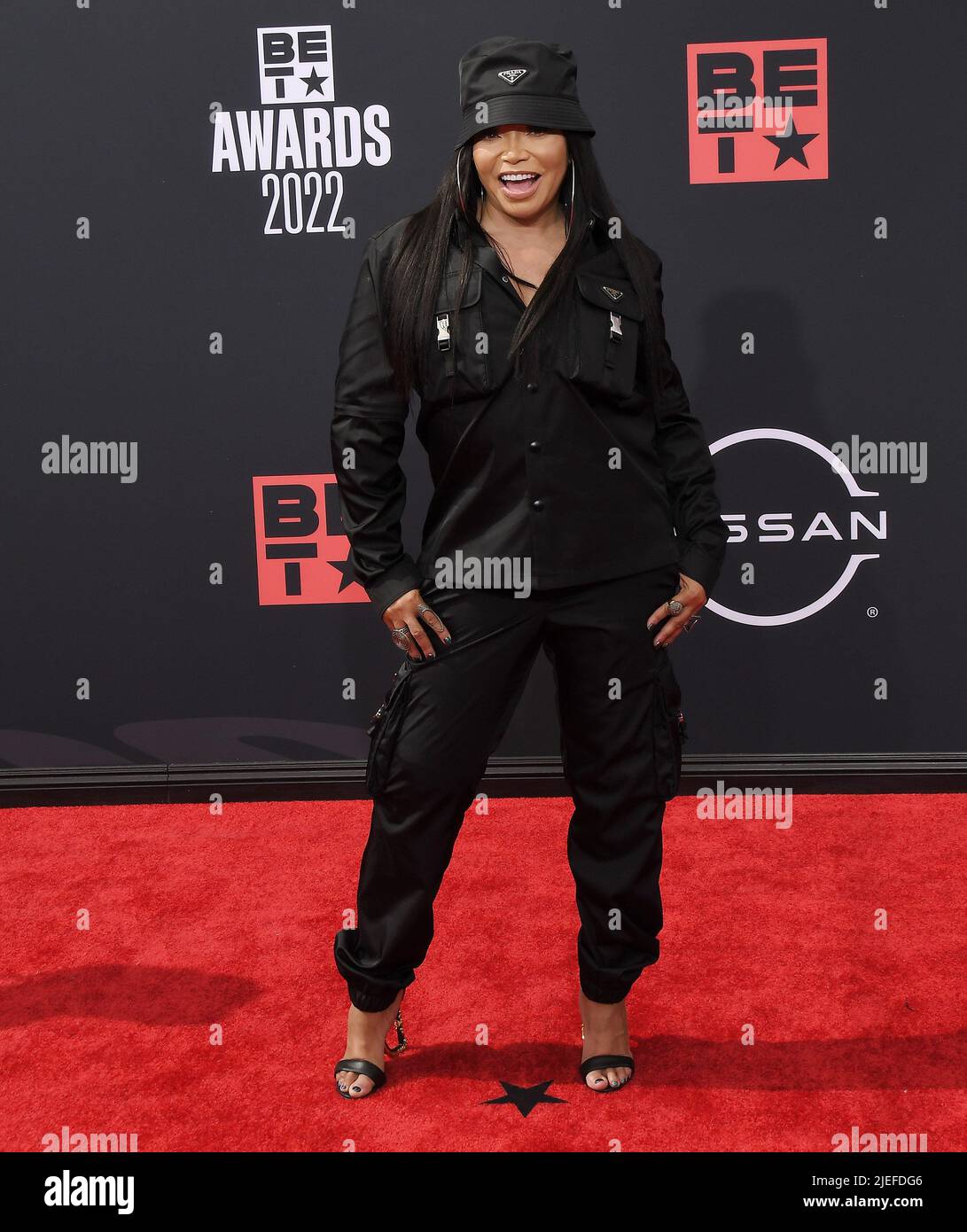 Los Angeles, USA. 26th June, 2022. Tisha Campbell arrives at the BET Awards 2022 held at the Microsoft Theater in Los Angeles, CA on Sunday, ?June 26, 2022. (Photo By Sthanlee B. Mirador/Sipa USA) Credit: Sipa USA/Alamy Live News Stock Photo