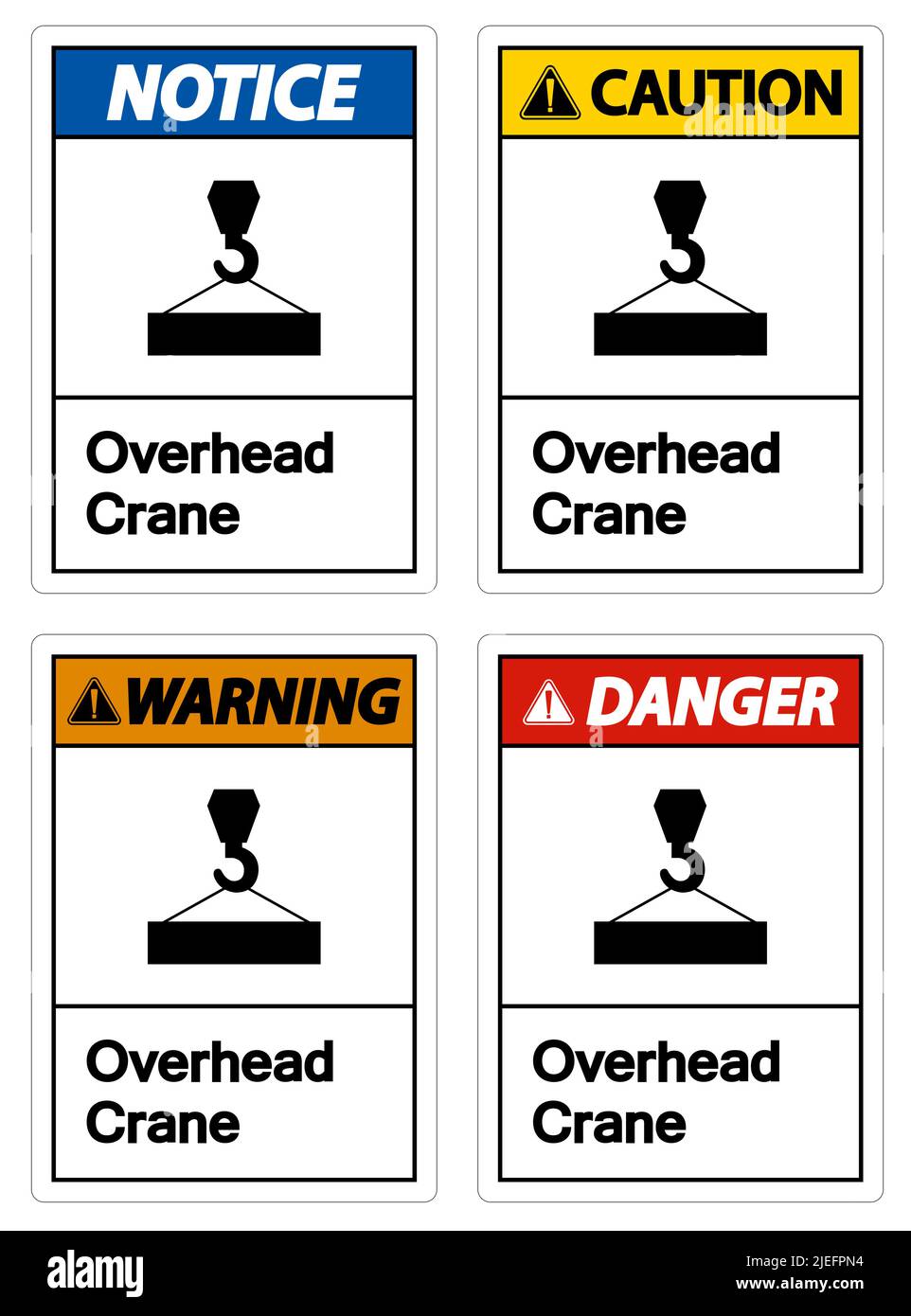 Overhead Crane Symbol Sign On White Background Stock Vector