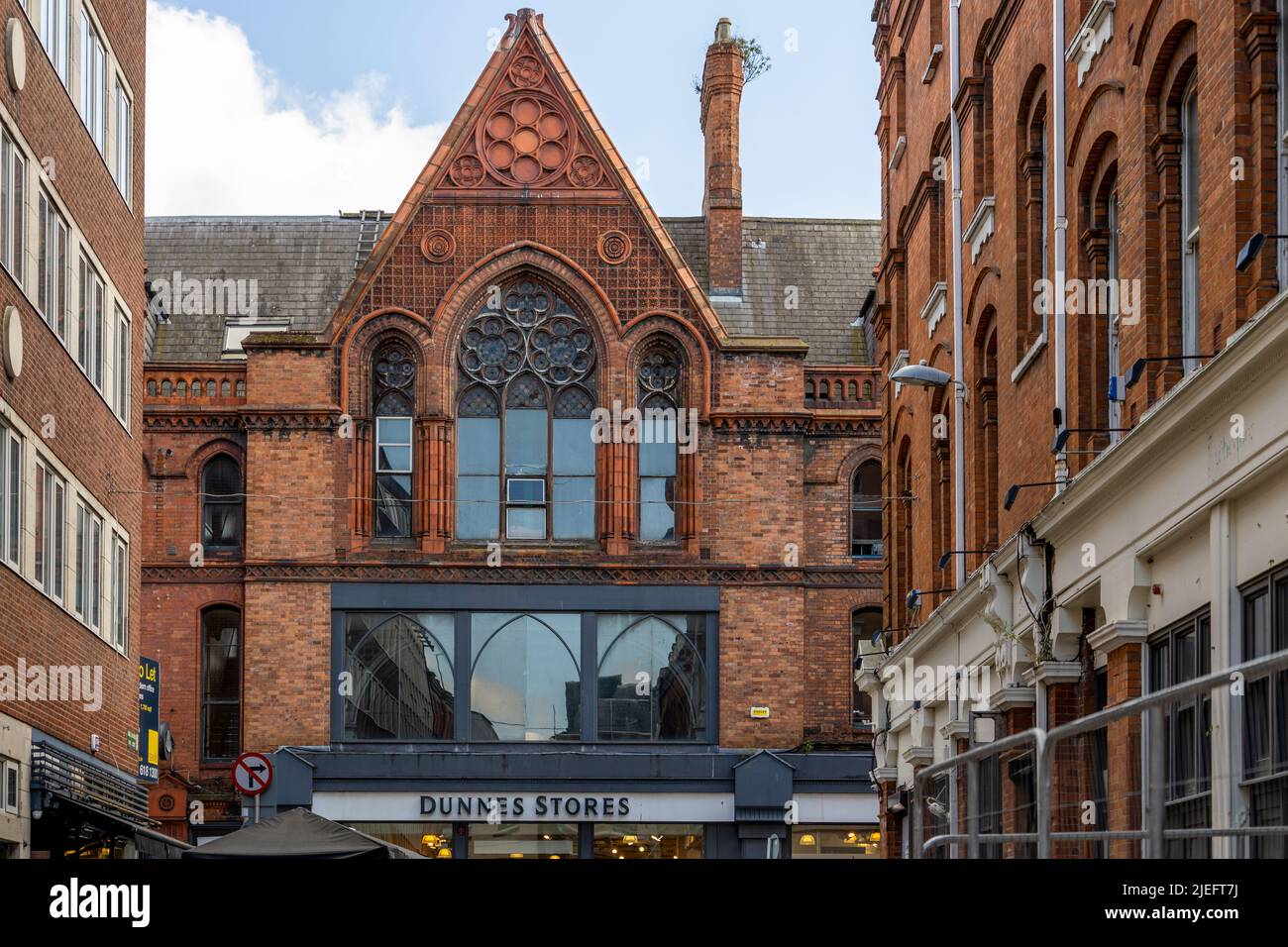Dublin, Ireland June 3, 2022 Beautiful facade of Dunnes Stores, an Irish multinational retail