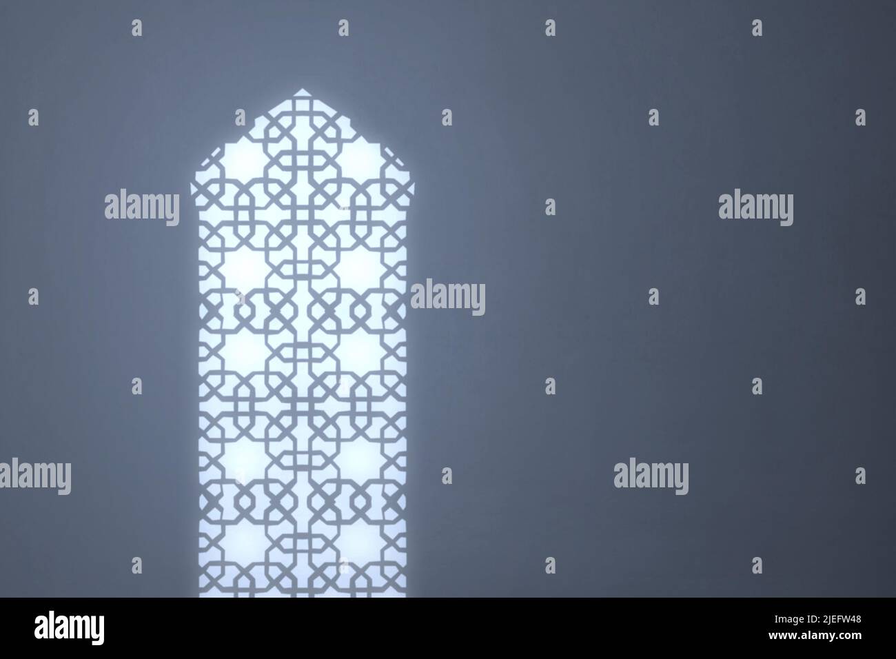 Mosque window with bright light background Stock Photo - Alamy