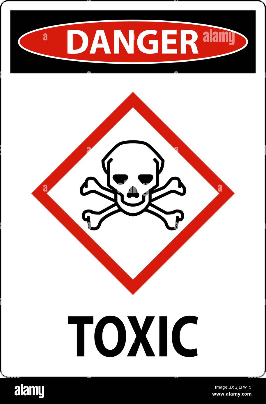 Danger Toxic GHS Sign