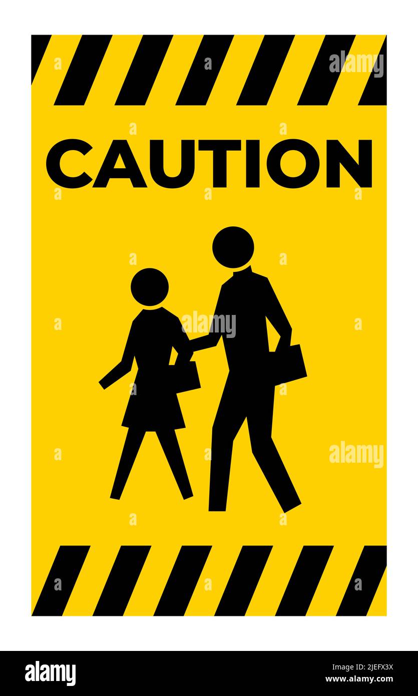 School Zone Symbol Sign Isolate on White Background,Vector Illustration Stock Vector
