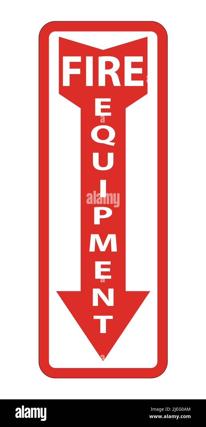 Symbol Fire Equipment Sign Isolate On White Background,Vector Illustration Stock Vector