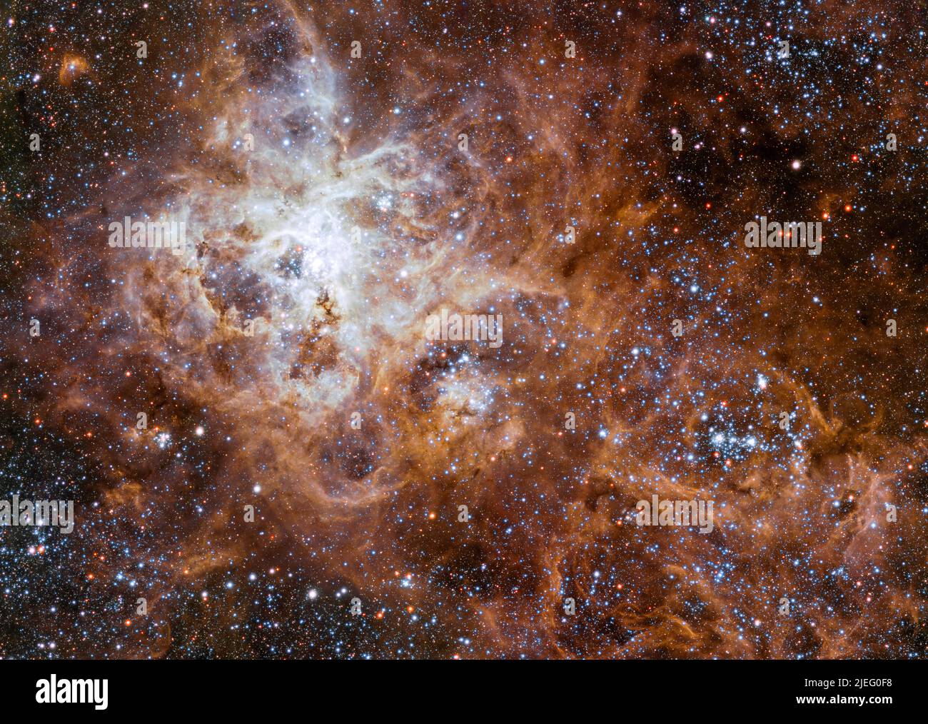 The Tarantula Nebula in the Large Magellanic Cloud. Elements of this picture furnished by ESO Stock Photo
