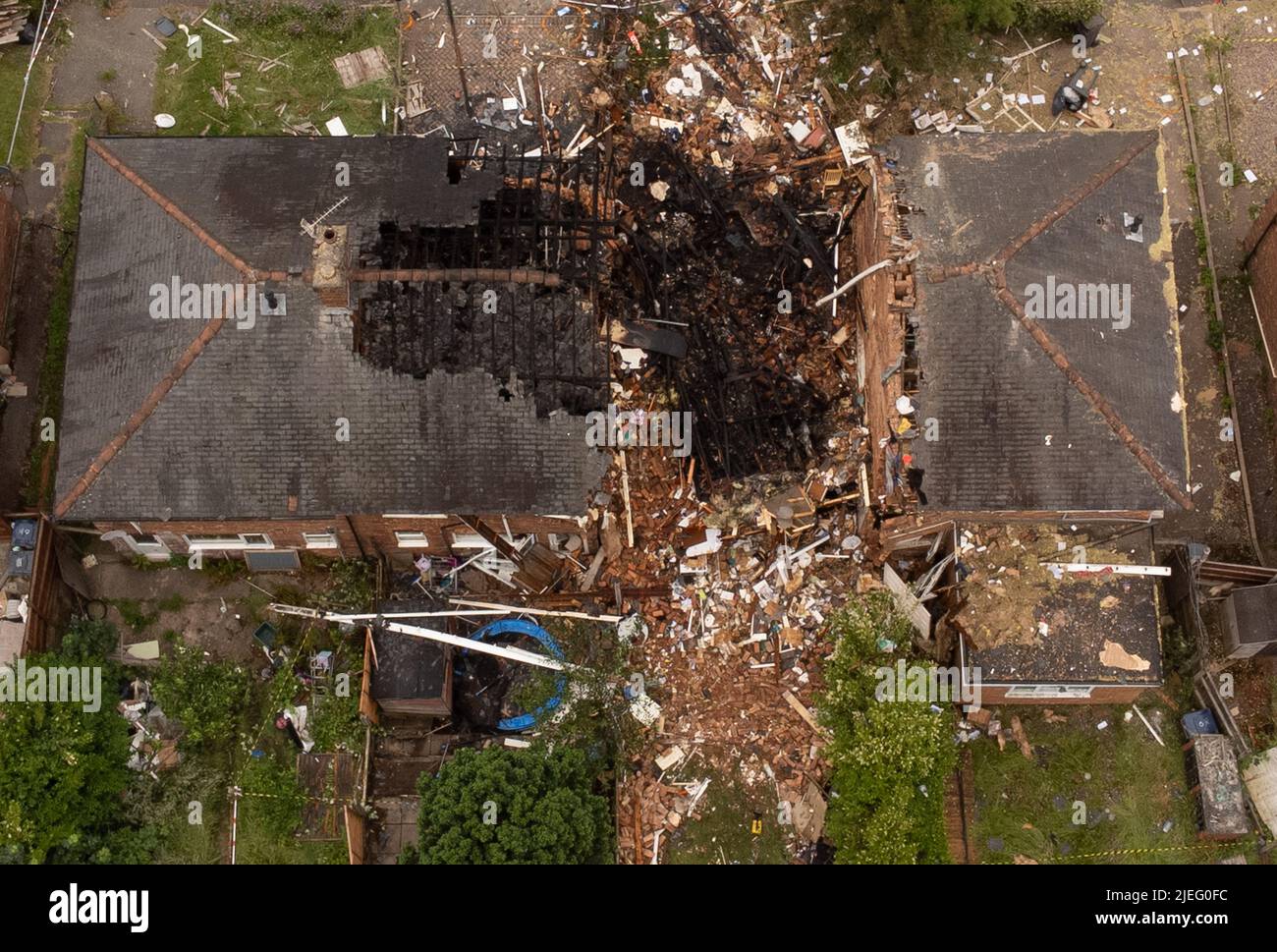 The scene in Dulwich Road, Kingstanding, where a man suffered life