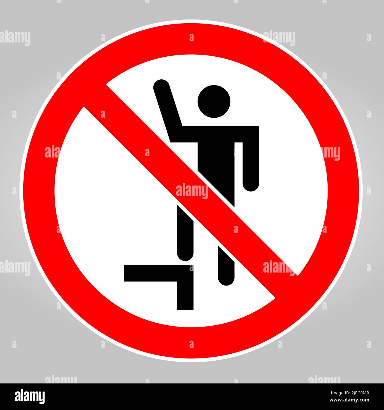 Do NOT step or stand on this surface Stock Vector Image & Art Alamy