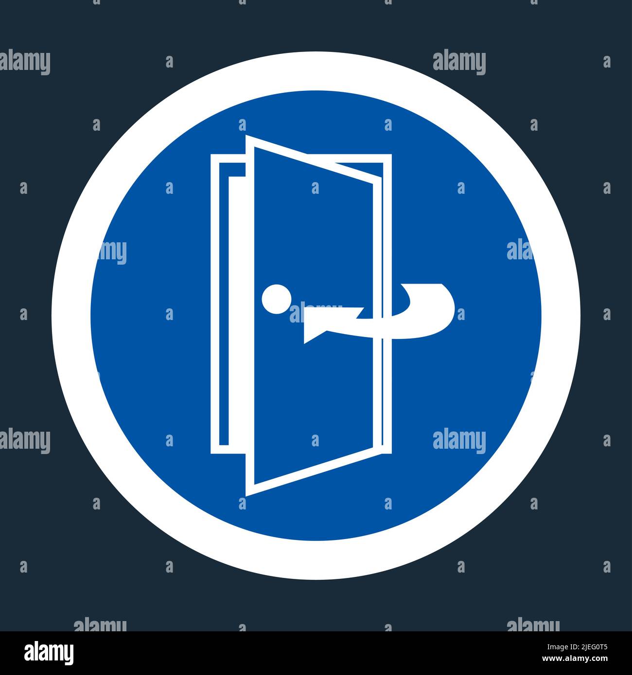 Keep Door Closed Symbol Sign On black Background On black Background