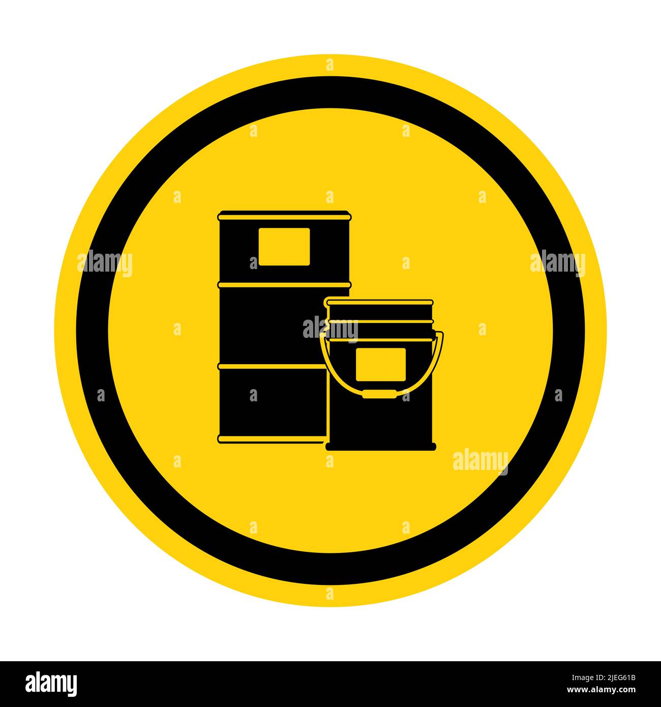 Paint Drum Area Symbol Sign Isolate On White Background,Vector Illustration Stock Vector