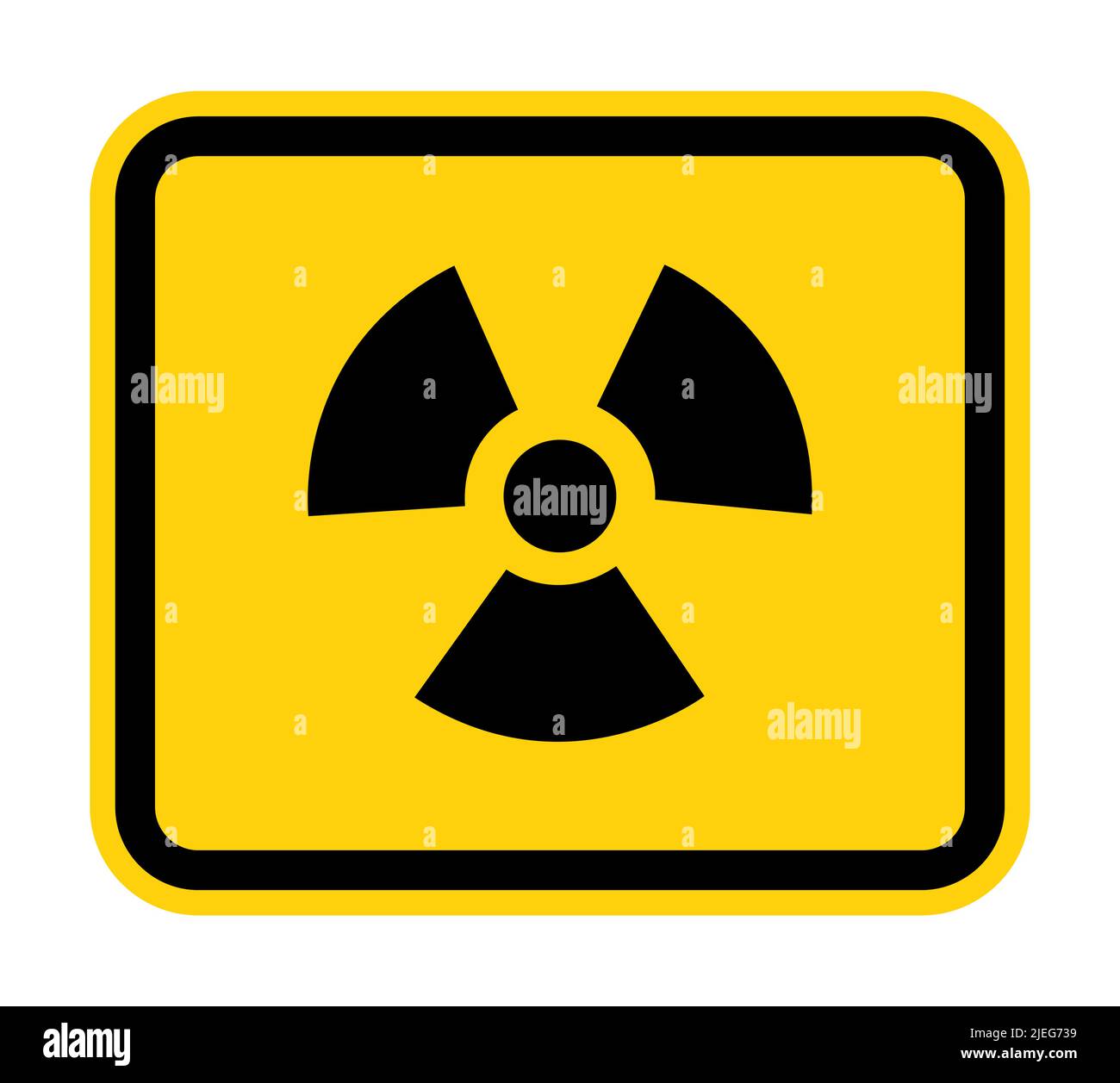 Radiation Hazard Symbol Sign Isolate on White Background,Vector Illustration Stock Vector