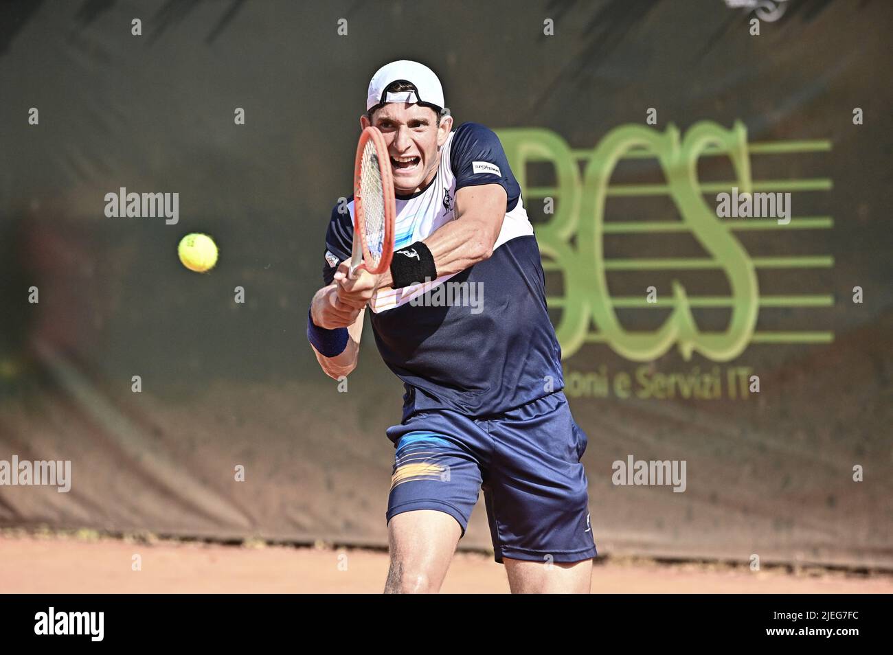 Aspria Harbour Club, Milan, Italy, June 26, 2022, 26/06/2022-ATP challenger tour 2022 milan-Aspria tennis cup-Singles final&#xA;Francesco Passaro(ITA) Stock Photo