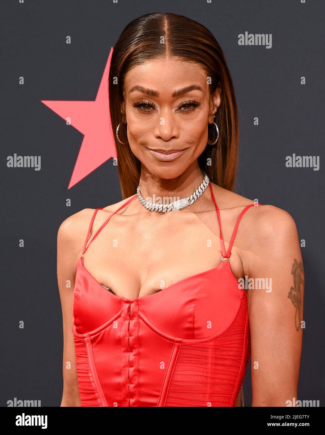 June 26, 2022, Los Angeles, California, USA Tami Roman attends the BET