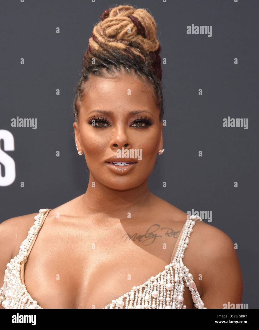 Los Angeles, USA. 26th June, 2022. Eva Marcille arrives at the BET
