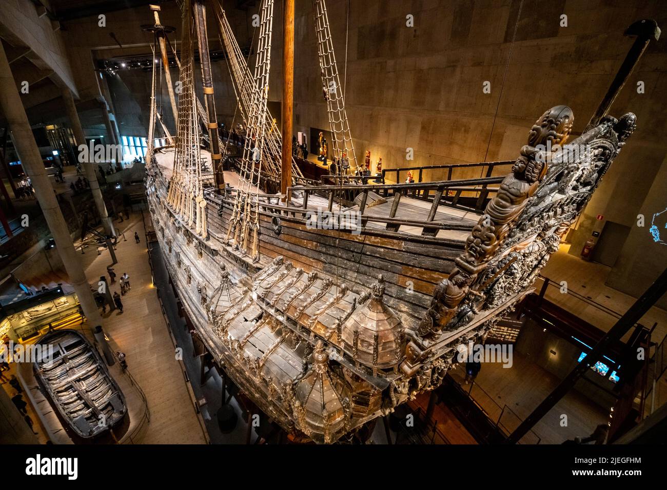 Vasa - old Swedish warship in Stockholm Stock Photo