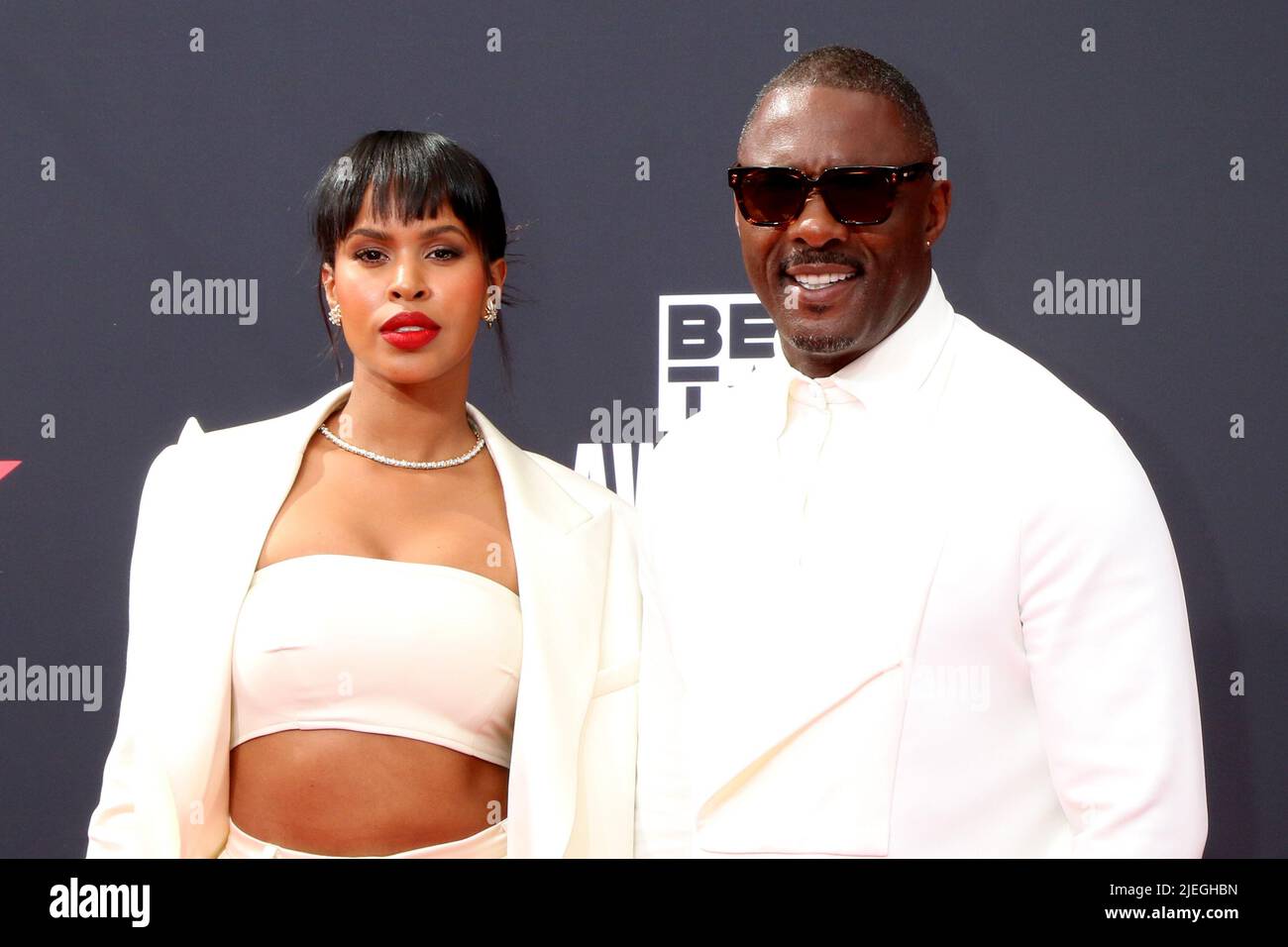 LOS ANGELES - JUN 26: Sabrina Dhowre Elba, Idris Elba at the 2022 BET ...