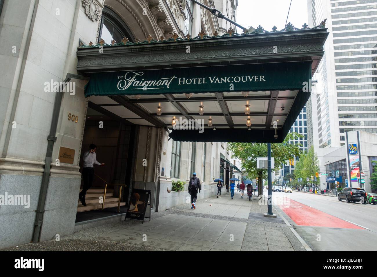 The Fairmont Hotel Vancouver Downtown Stock Photo Alamy