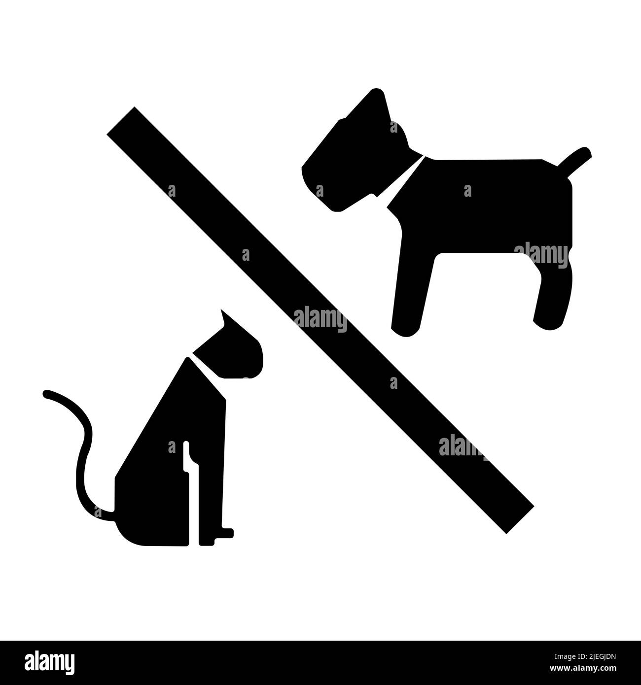 No Pet allowed Symbol On White Background Stock Vector Image & Art Alamy