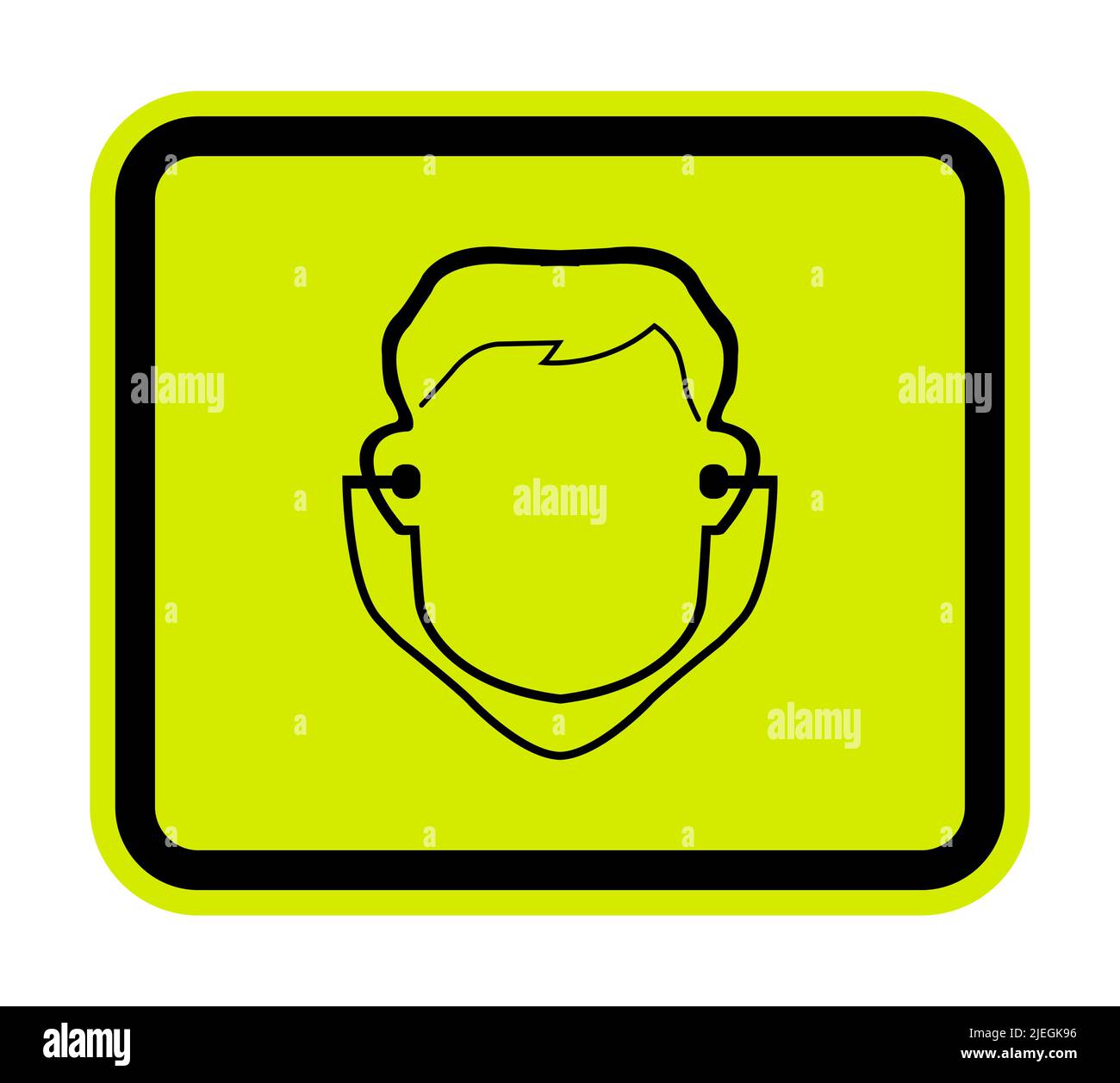 Symbol Wear Ear Plug Sign Isolate On White Background,Vector Illustration EPS.10 Stock Vector