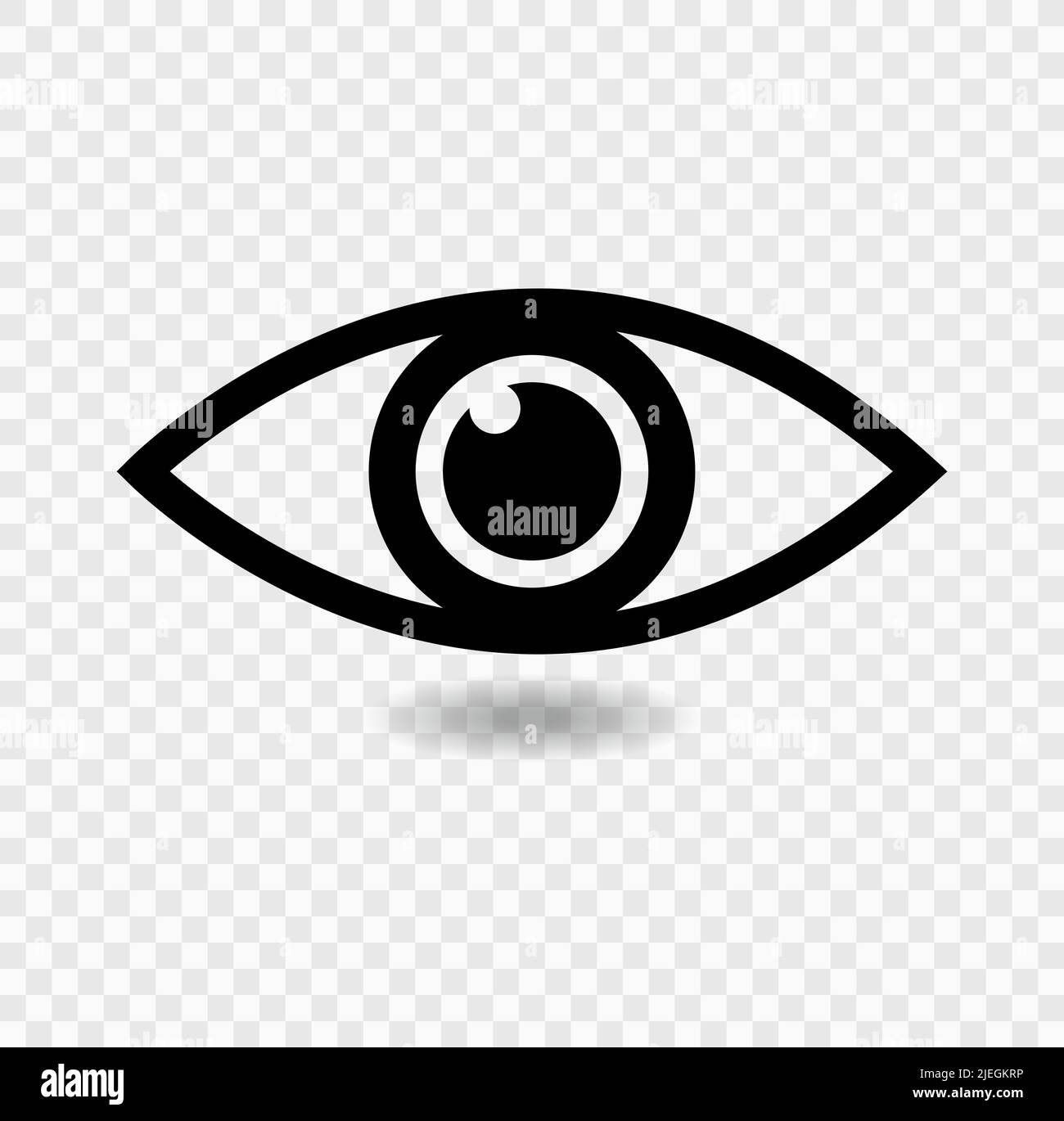 Eye Icon Symbol Sign Isolate On transparent Background,Vector Illustration Stock Vector