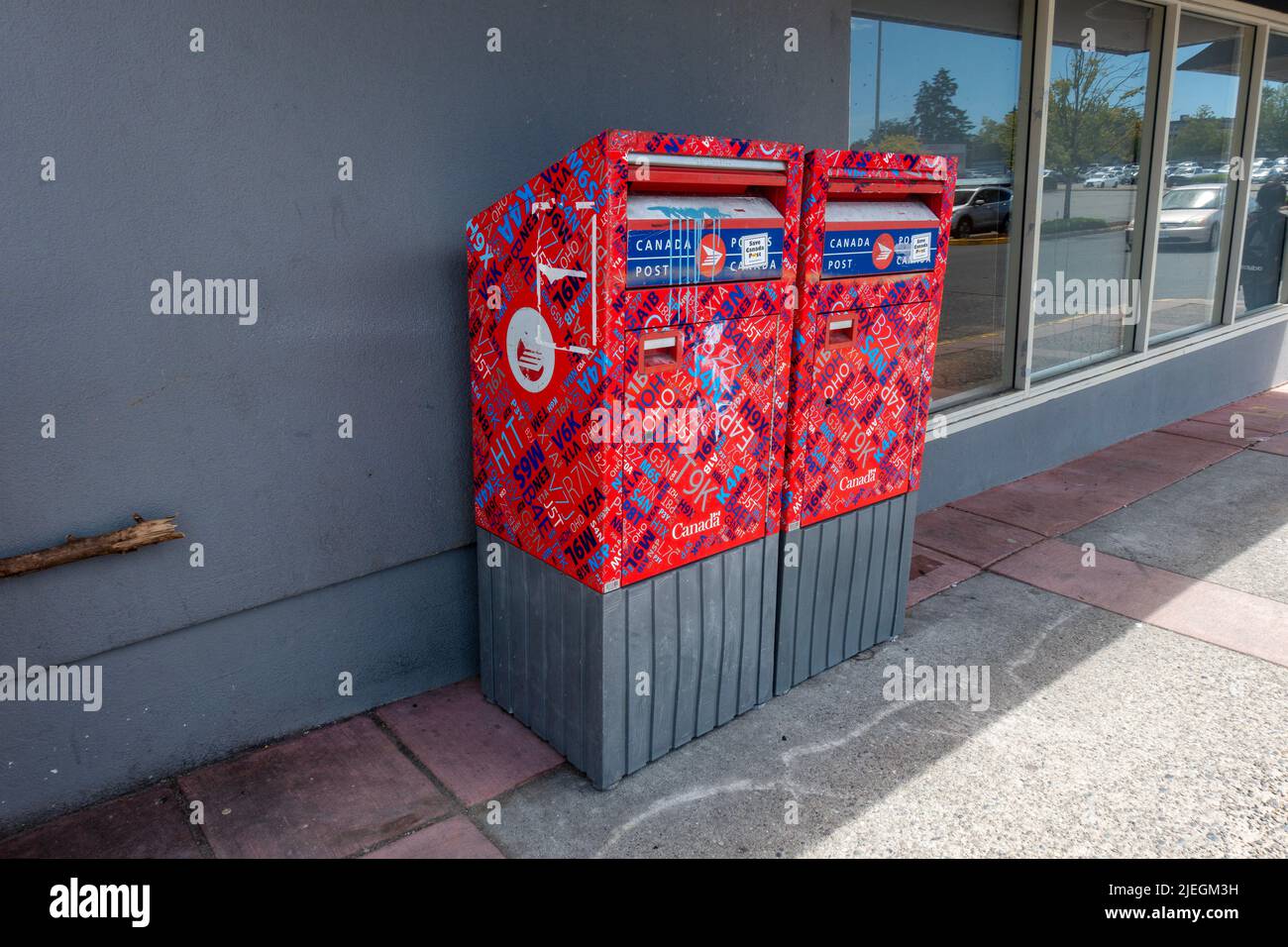 Canada post mailboxes in Surrey, BC Canada Stock Photo Alamy