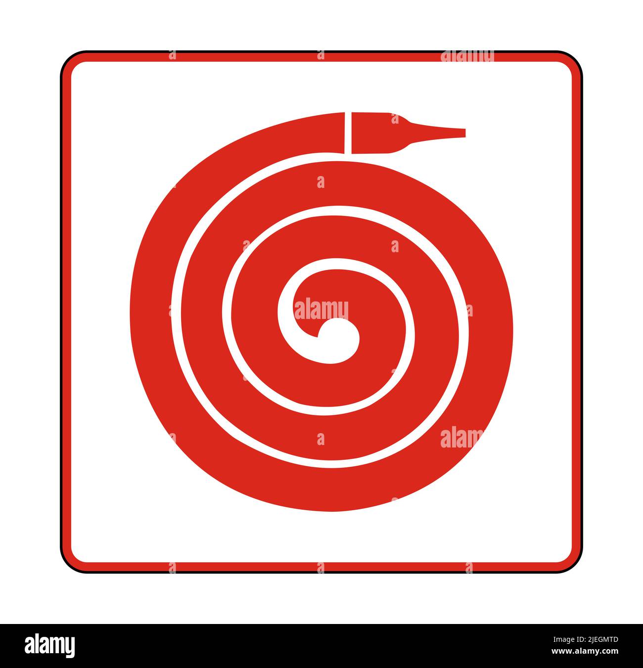 Fire hose vector vectors hi-res stock photography and images