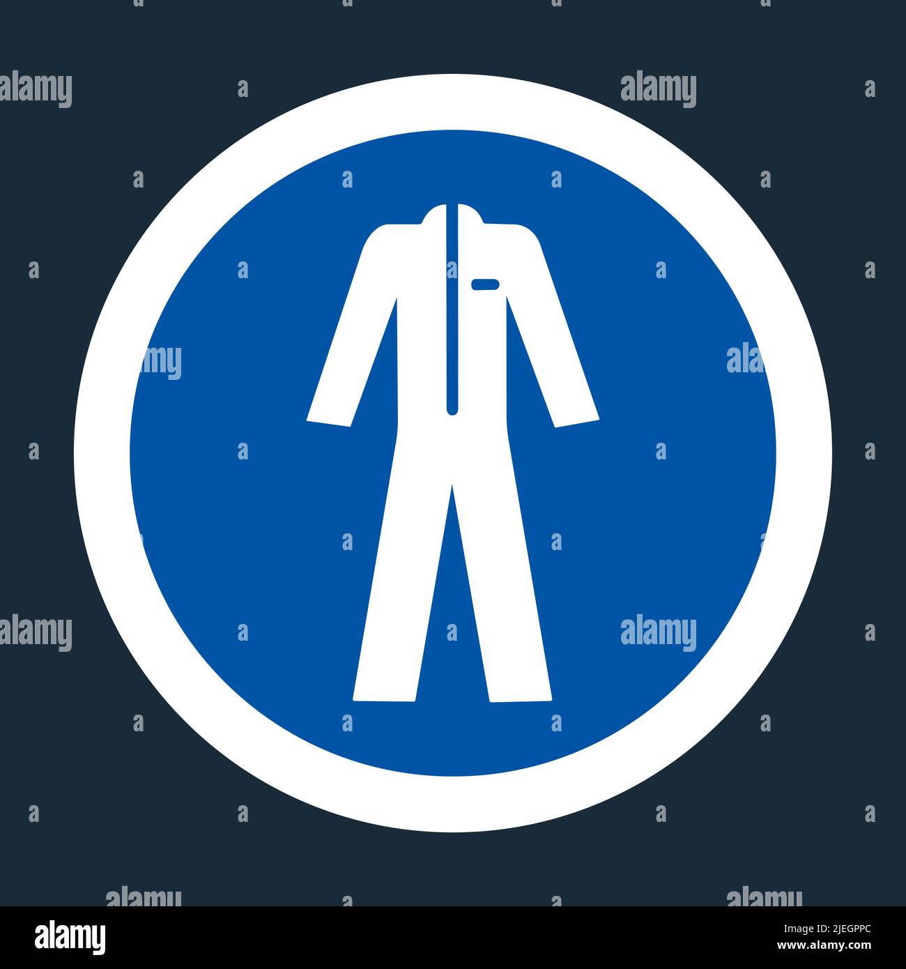 Symbol Wear ProtectIve Clothing On black Background,Vector llustration