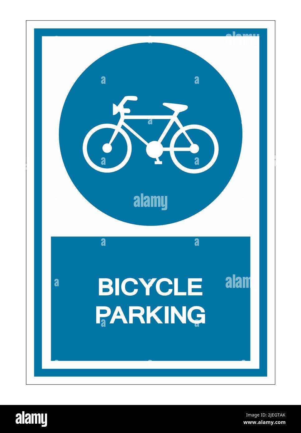 Bicycle Parking Symbol Sign Isolate on White Background,Vector Illustration Stock Vector