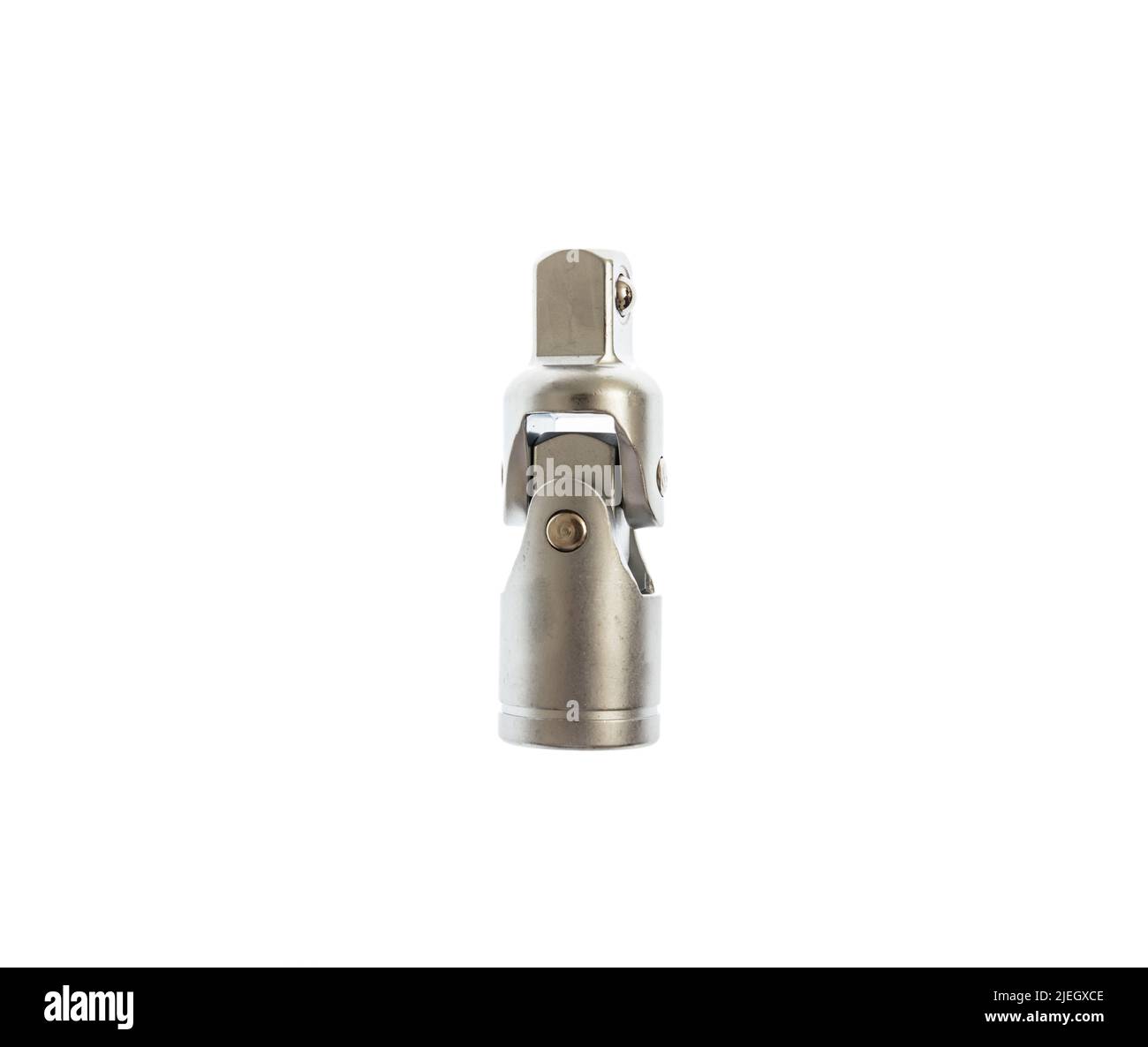 Hexagon socket wrench isolated on white background. Mechanical work tool for tighten, design