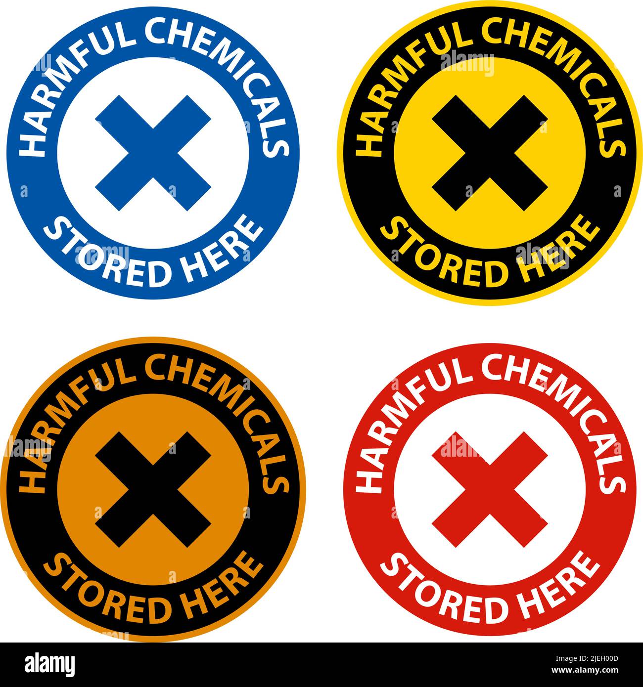 Harmful Chemicals Stored Here Sign On White Background Stock Vector Image & Art Alamy