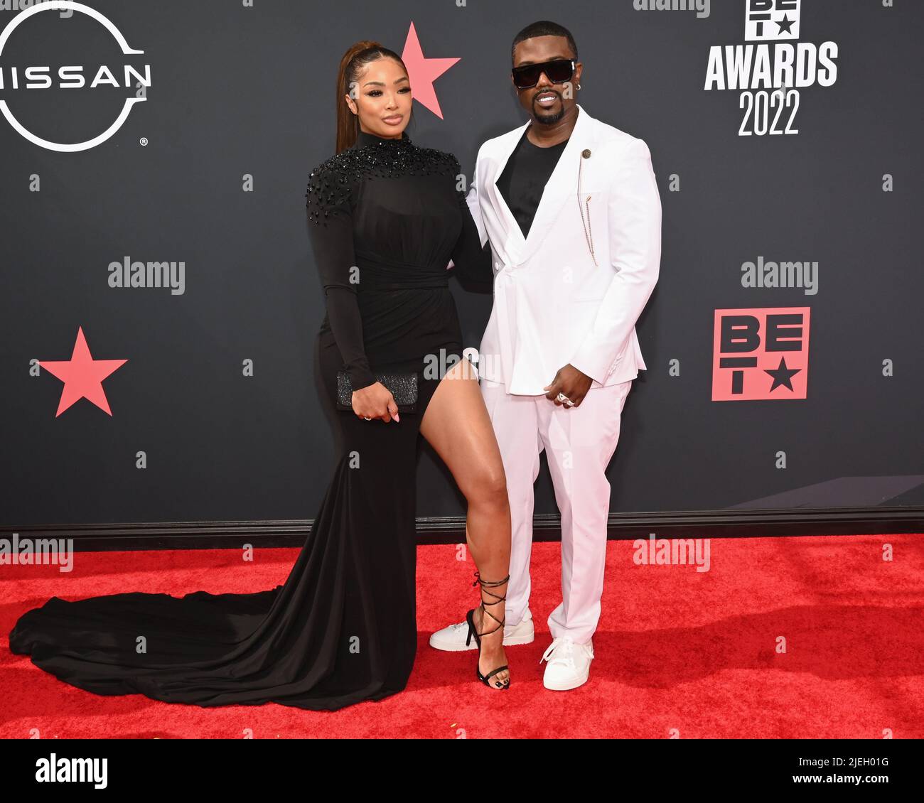 June 26, 2022, Los Angeles, USA Princess Love and Ray J attend the BET