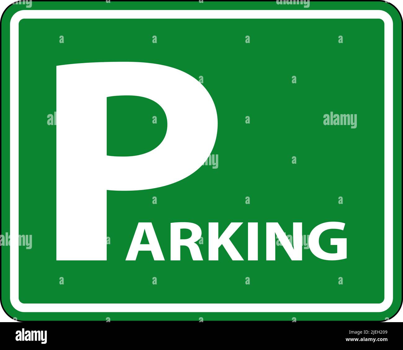 Parking Area Sign On White Background Stock Vector Image & Art Alamy