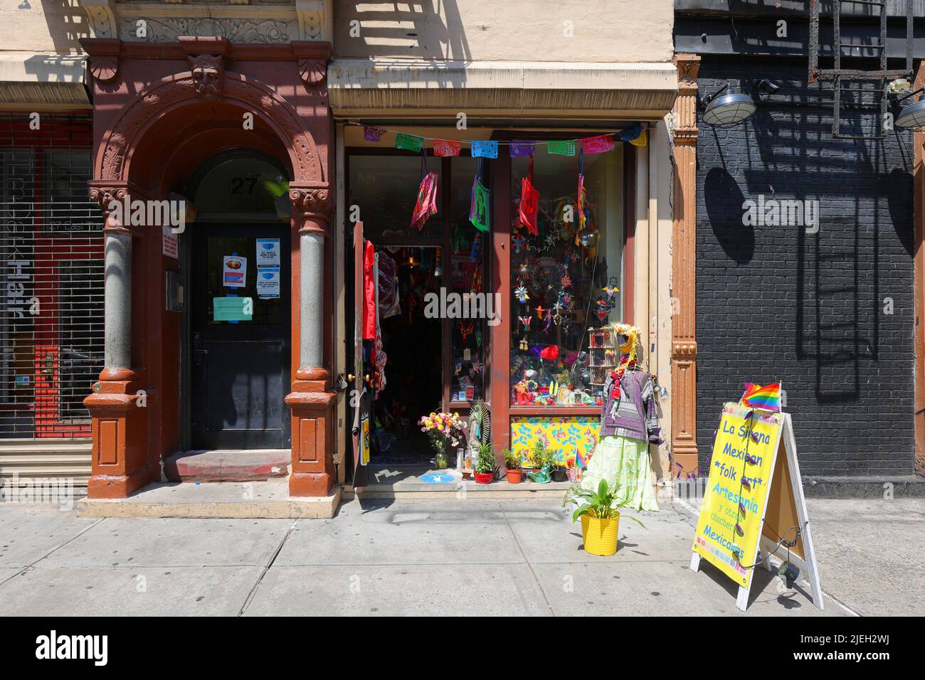 La Sirena Mexican folk Art, 27 E 3rd St, New York, NYC storefront photo