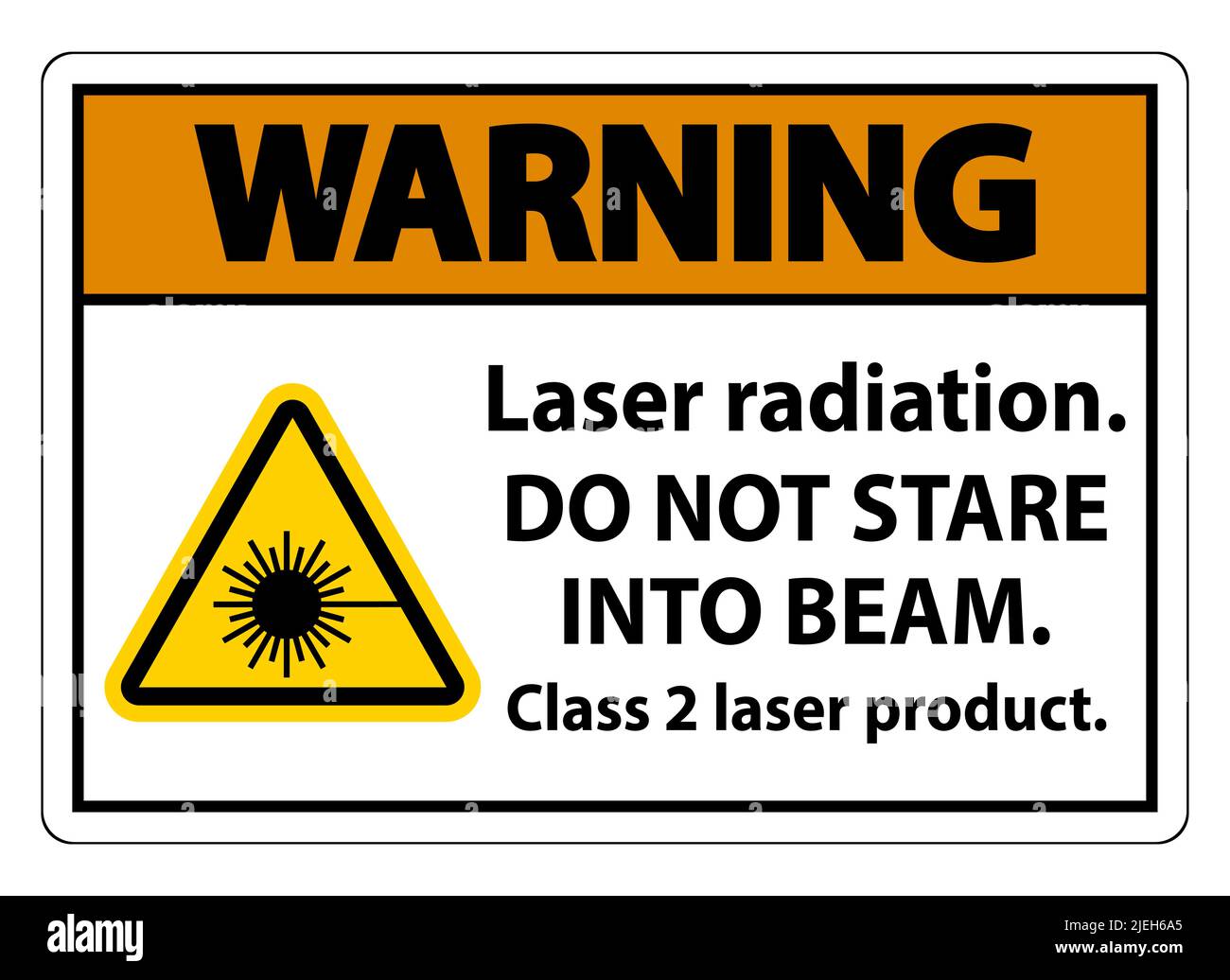 Class laser radiation warning label hi-res stock photography and images -  Alamy