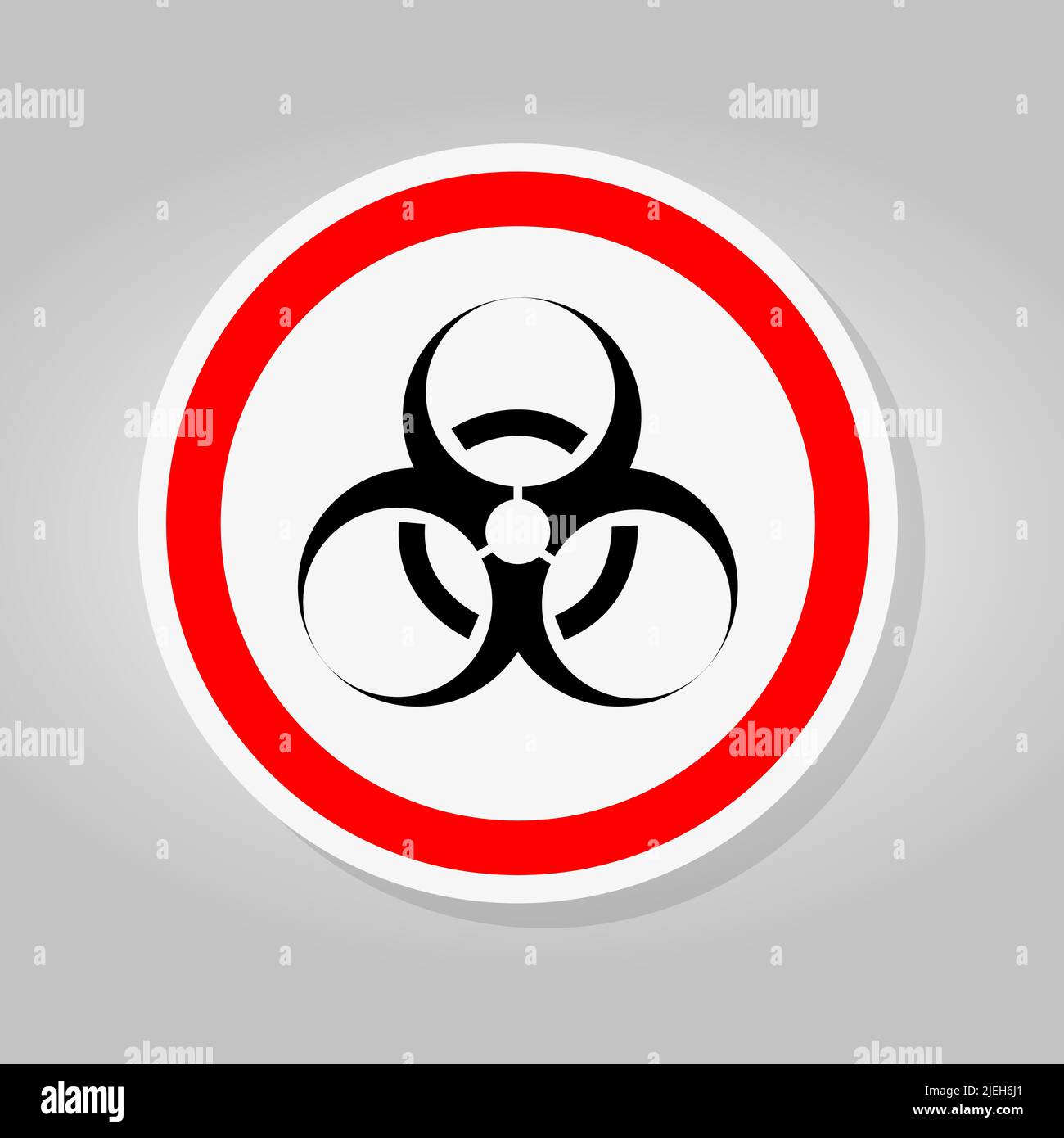 Biological Hazard Symbol Sign Isolate On White Background,Vector Illustration Stock Vector