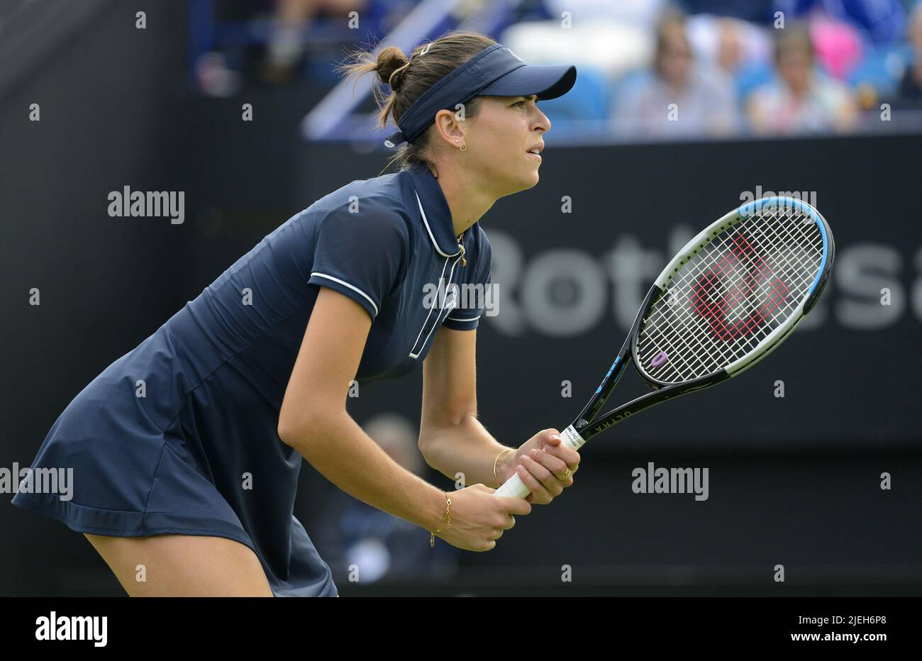 Ajla Tomljanovic (Australia) playing on centre court at the Rothesay