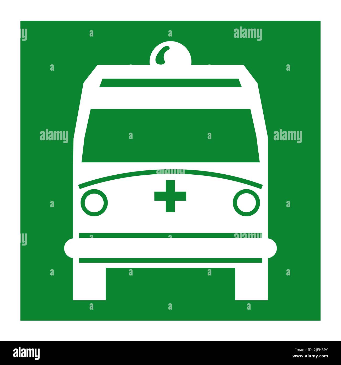 Ambulance Pick Up Point Symbol Isolate On White Background,Vector Illustration EPS.10 Stock Vector