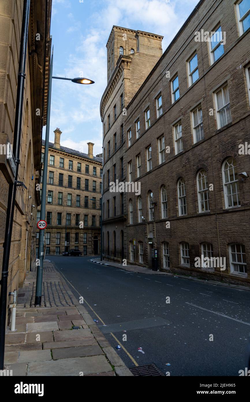 Victorian architecture in the Little Germany area of Bradford, West Yorkshire Stock Photo