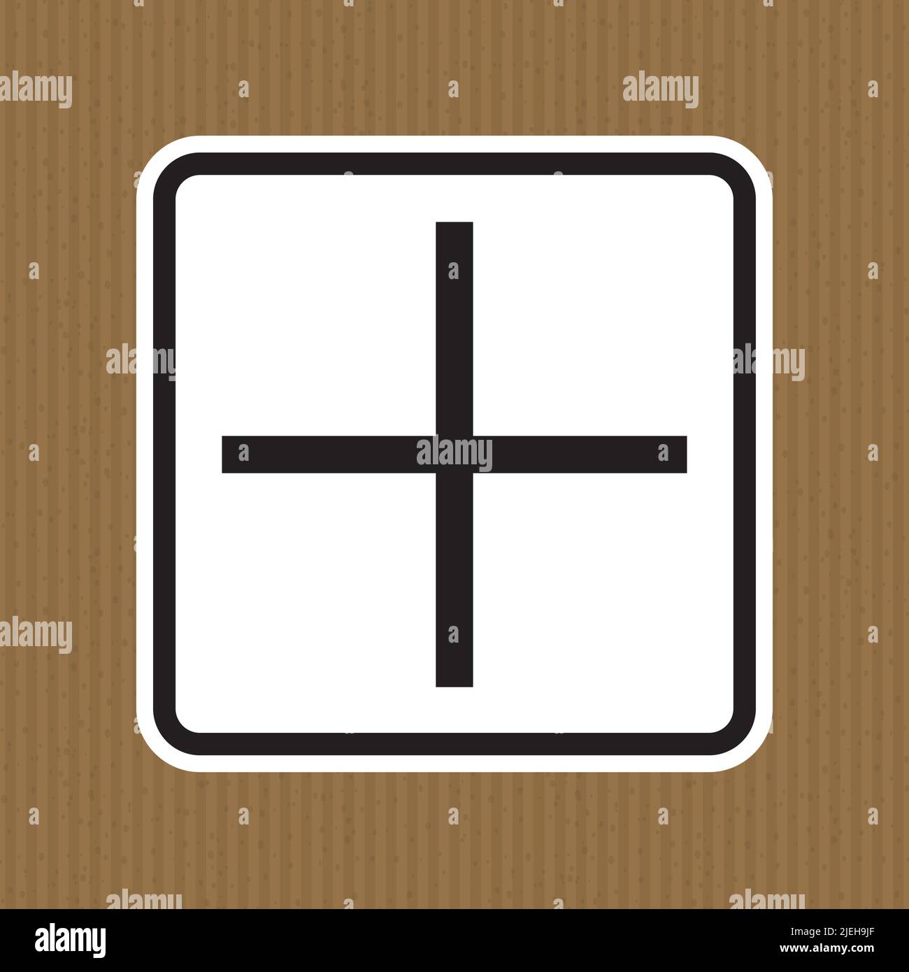 Plus Positive Polarity Symbol Sign, Vector Illustration, Isolate On White Background Label. EPS10 Stock Vector