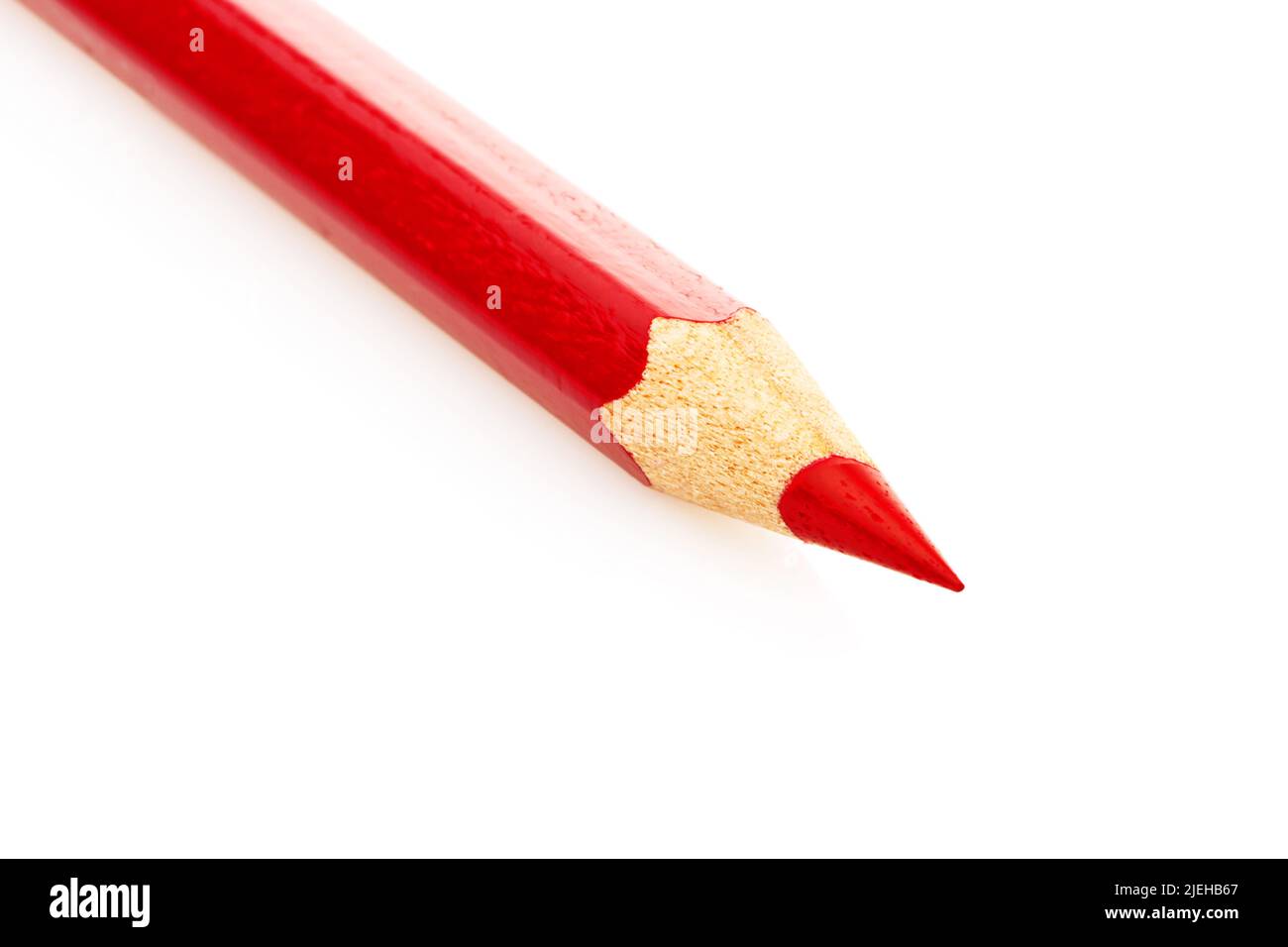 Ein roter Stift, Sparen bei Ausgaben, Kalkulation, Streichen, Hervorheben, Stock Photo