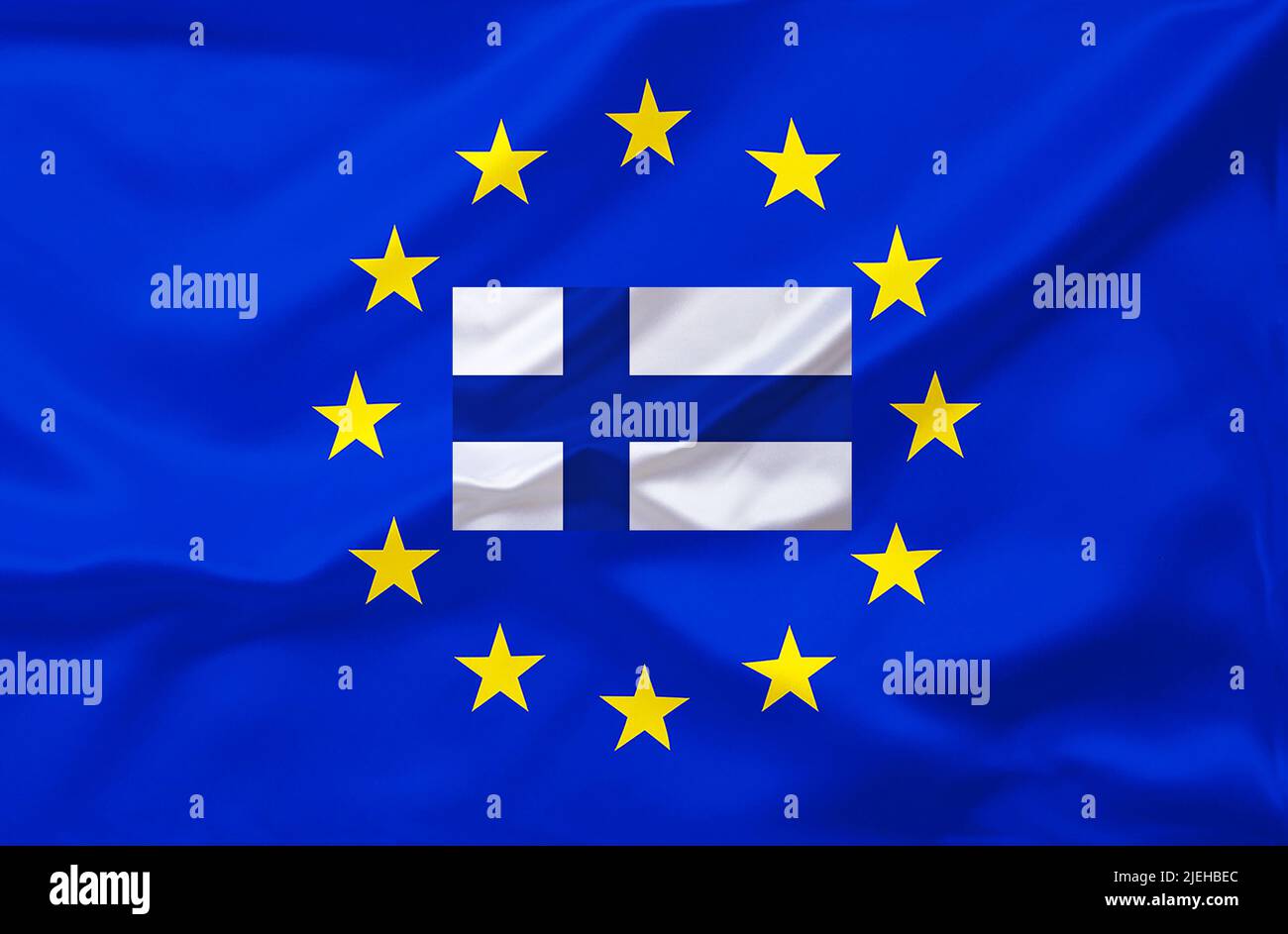 Flagge von Europa, Europäische Fahne Stock Photo - Alamy