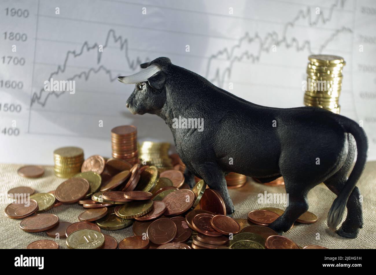 Play with Values, our Money. Who are the Winners. Stock Photo